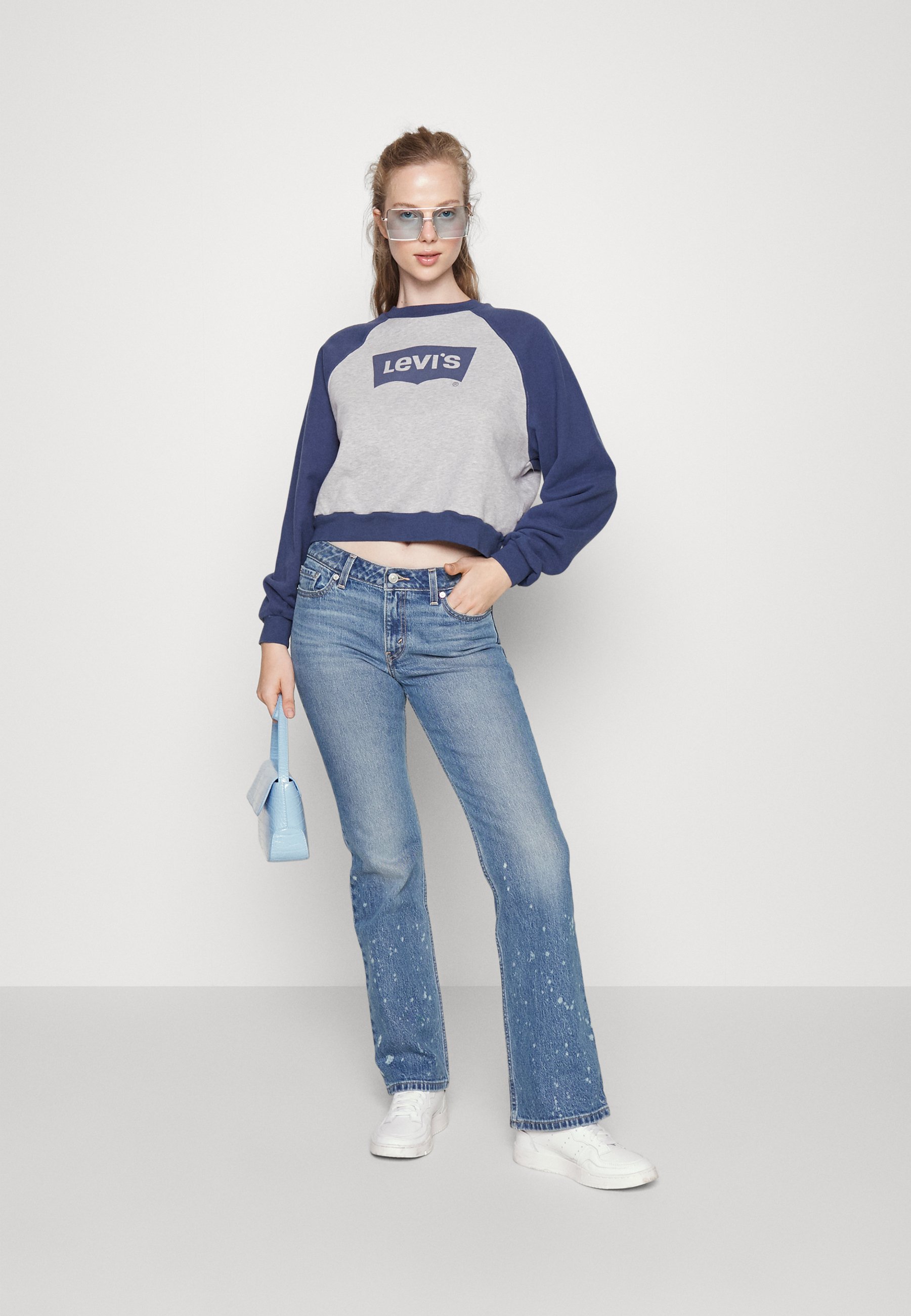 Levi's® LOW PITCH BOOT - Bootcut jeans - medium indigo/blue denim