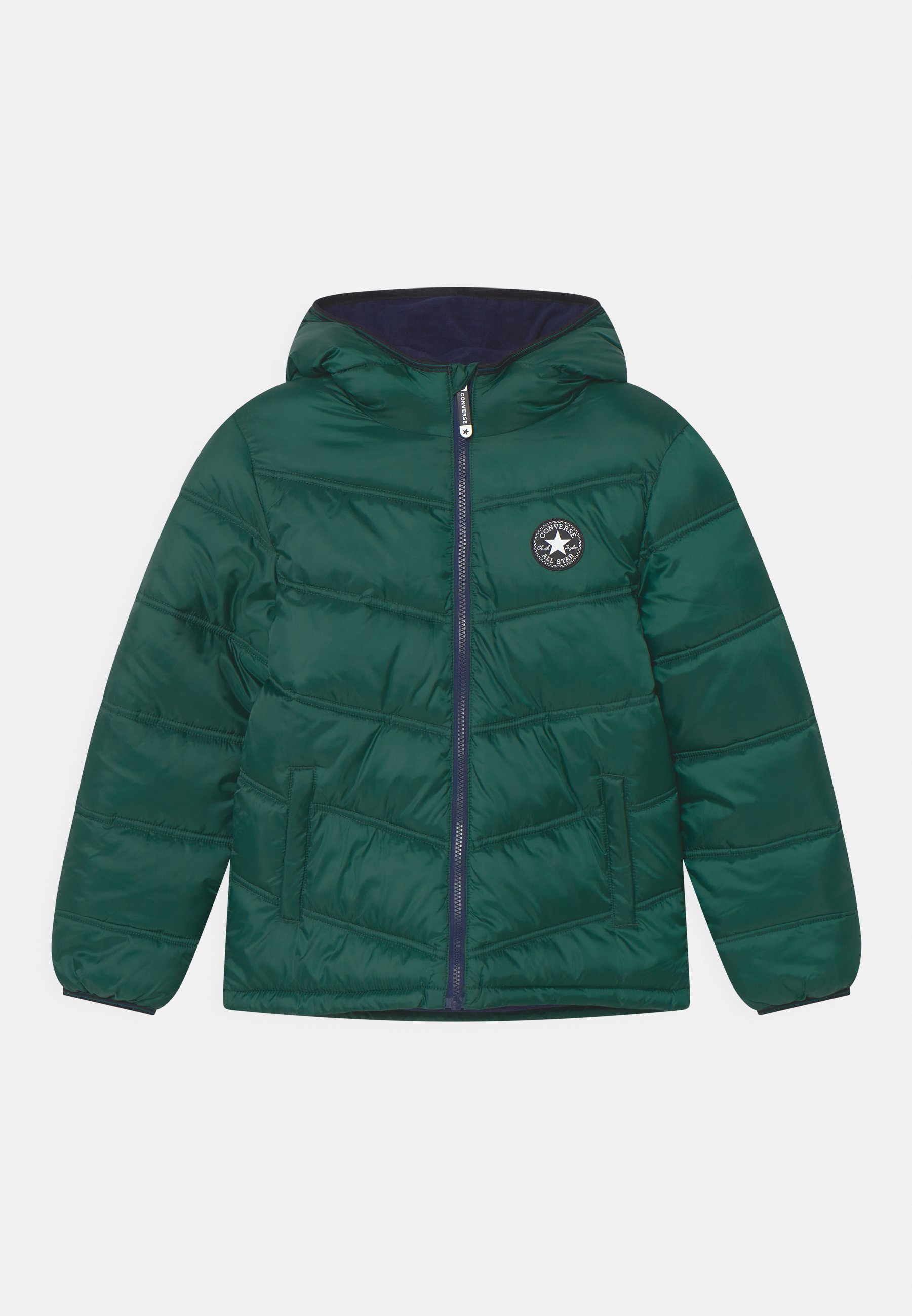 Converse SOLID PUFFER UNISEX - Winter jacket - midnight clover/dark green