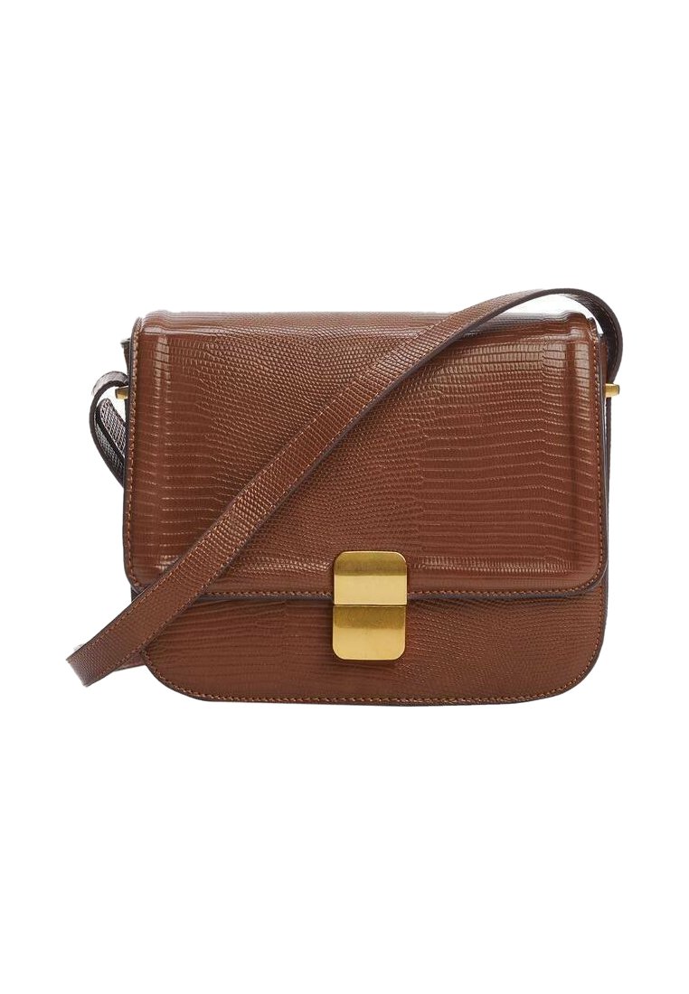 Mango MATIAS - Across body bag - leather/brown
