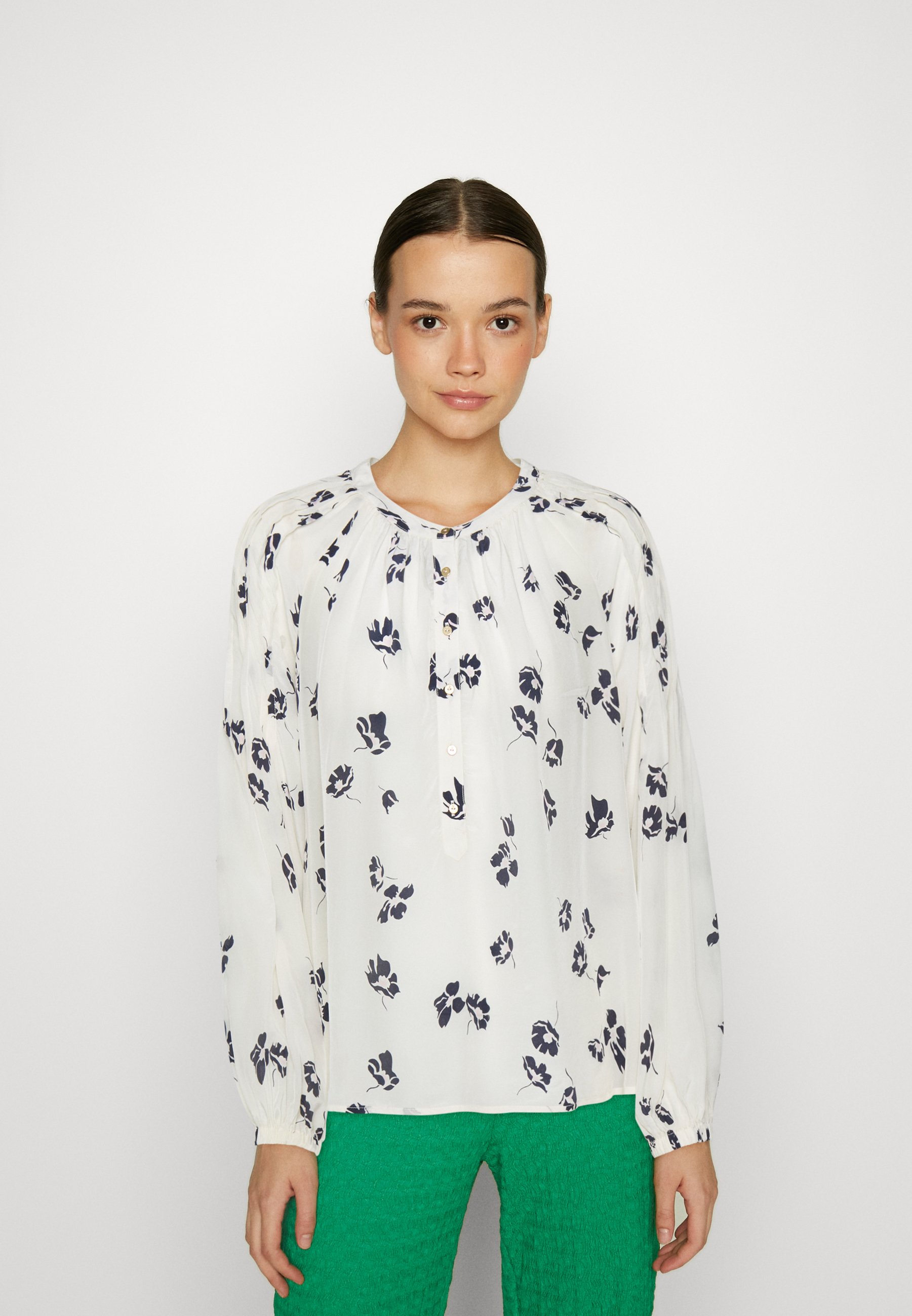 Scotch & Soda POPOVER WITH PINTUCK SLEEVE - Blouse - white