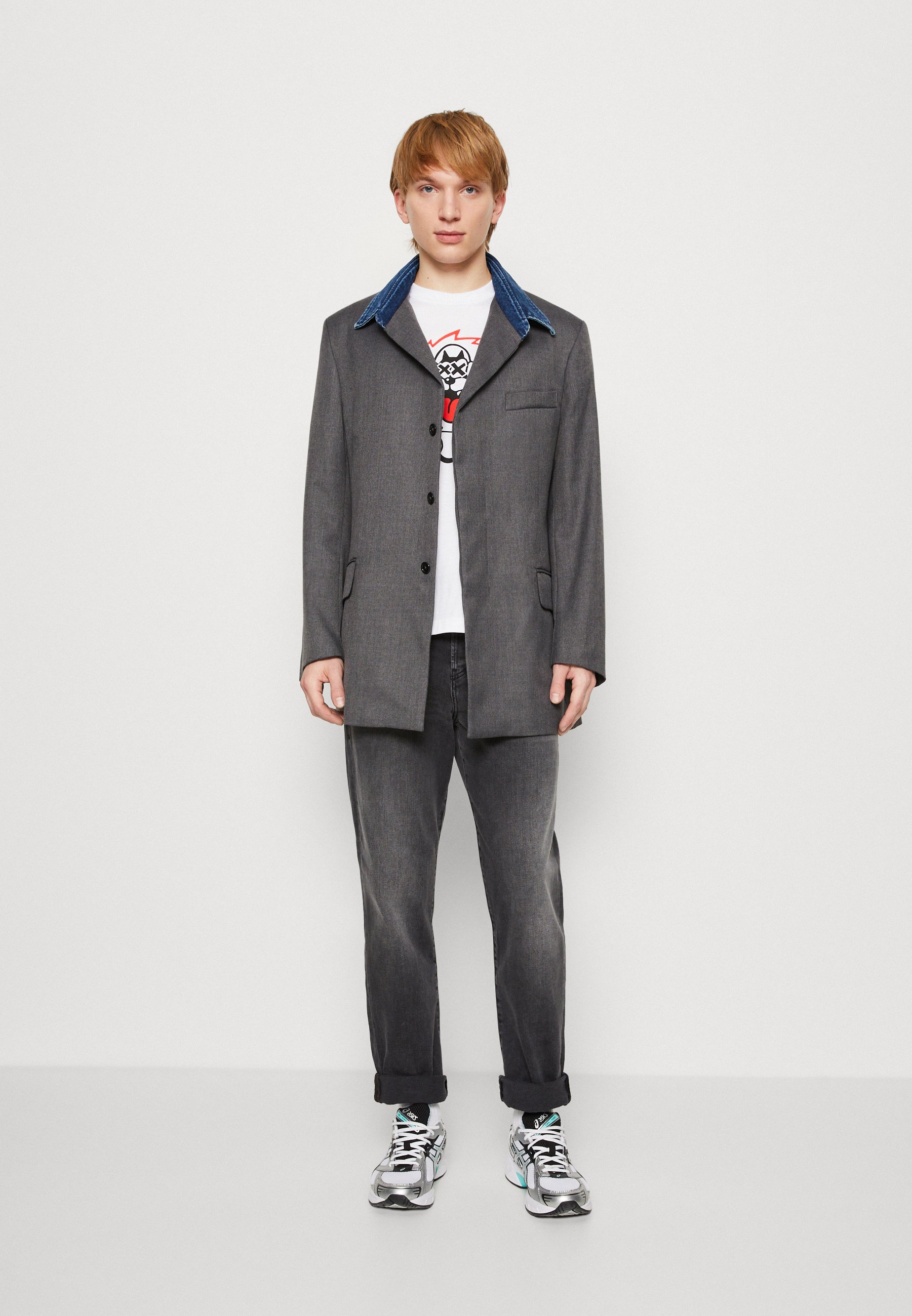 Diesel VIKER - Straight leg jeans - black/gray/black denim