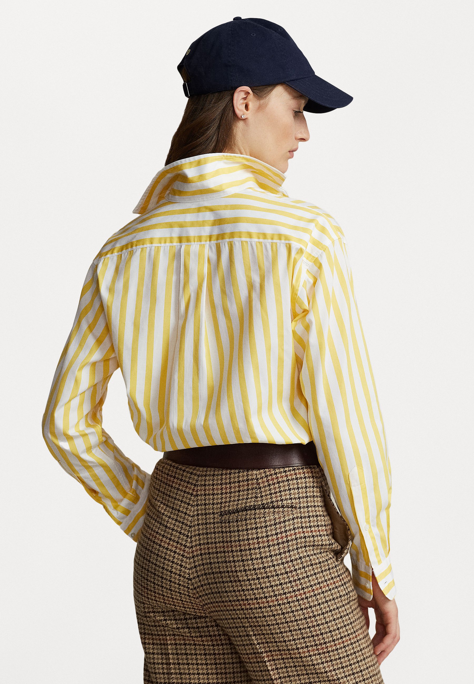 Polo Ralph Lauren SHIRT STRIPE - Button-down blouse - yellow/white/yellow