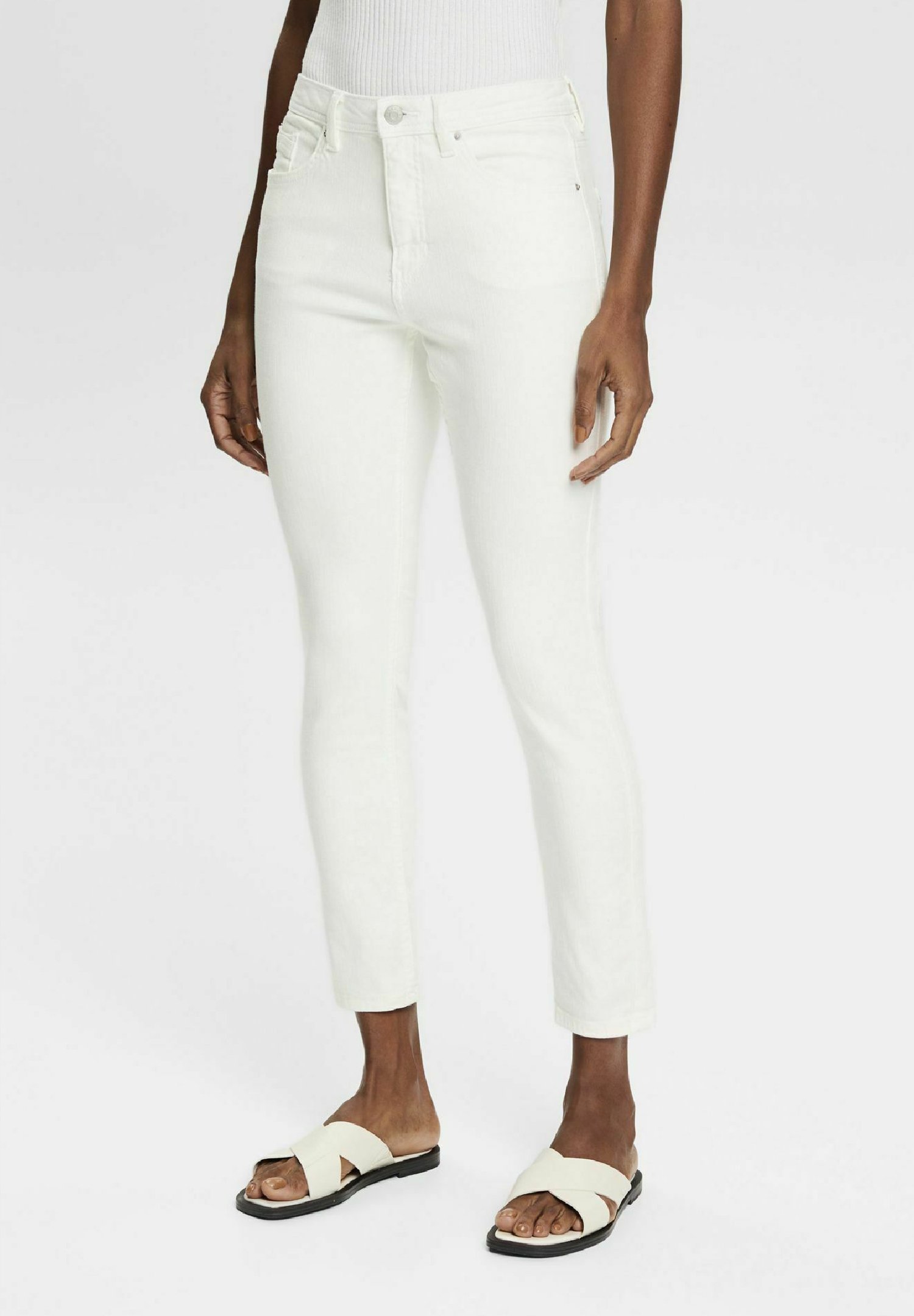 Esprit Slim fit jeans - off white/off-white