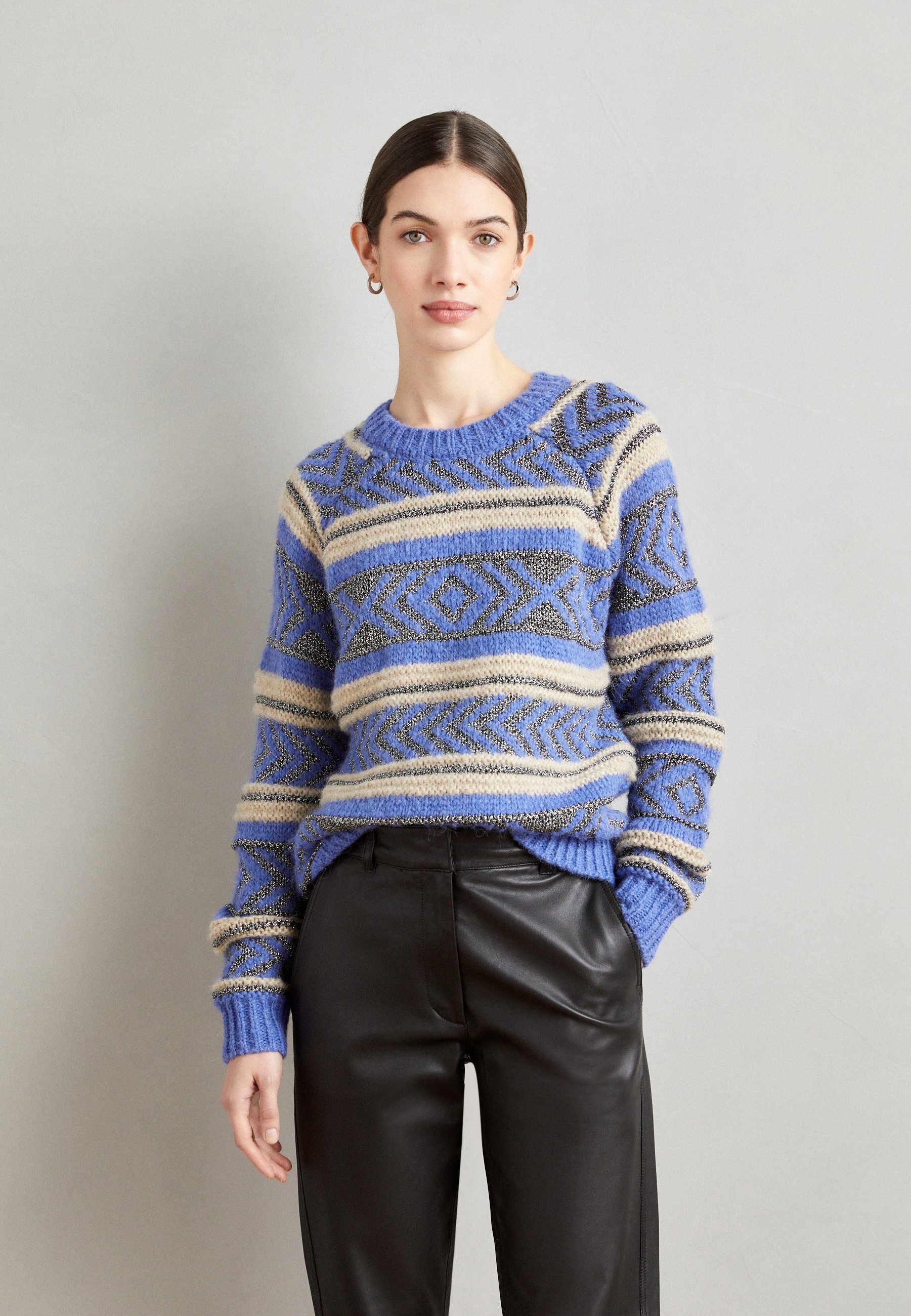 Scotch & Soda FAIR ISLE - Jumper - dutch blue/blue