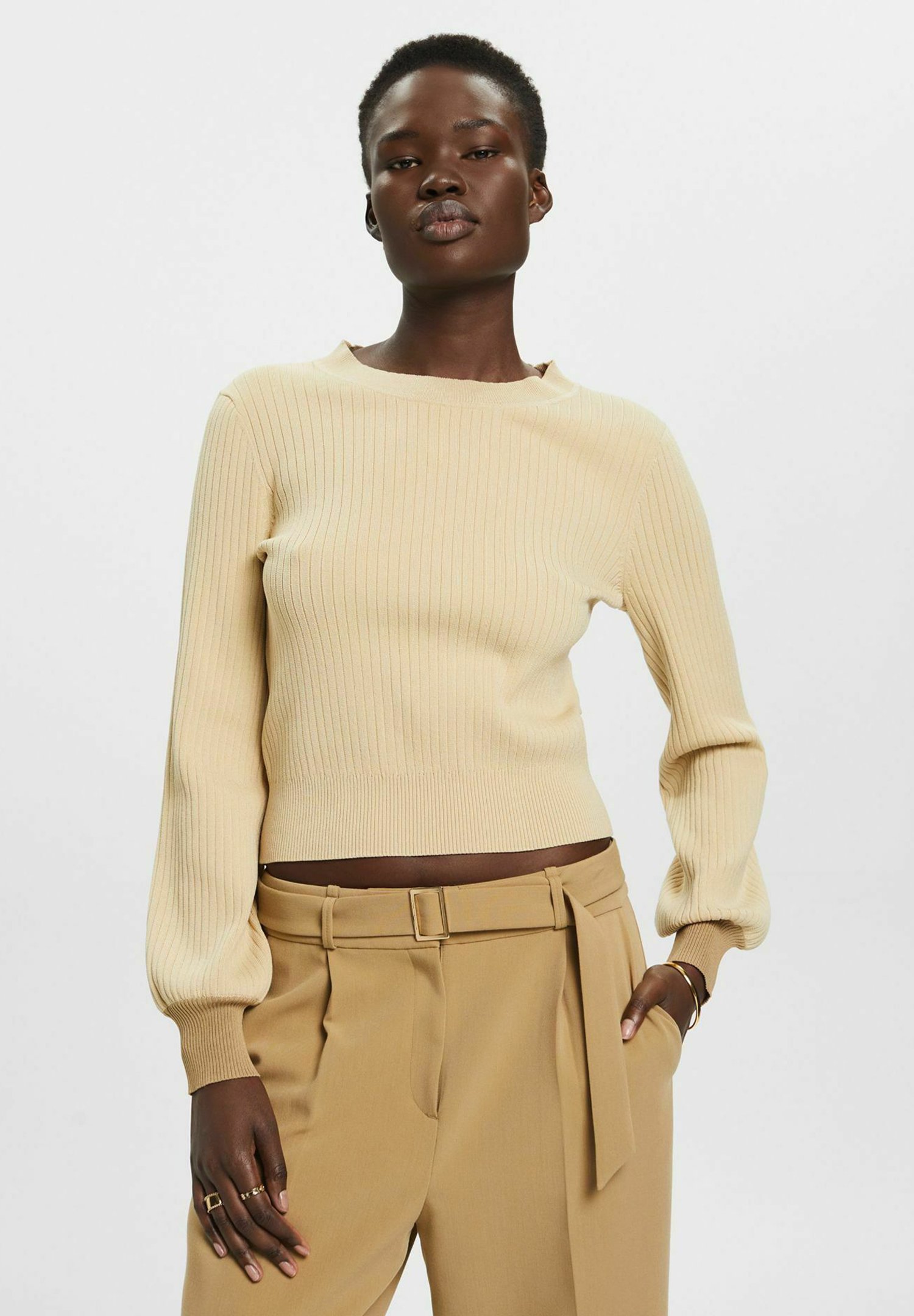 Esprit Jumper - light beige/mottled beige