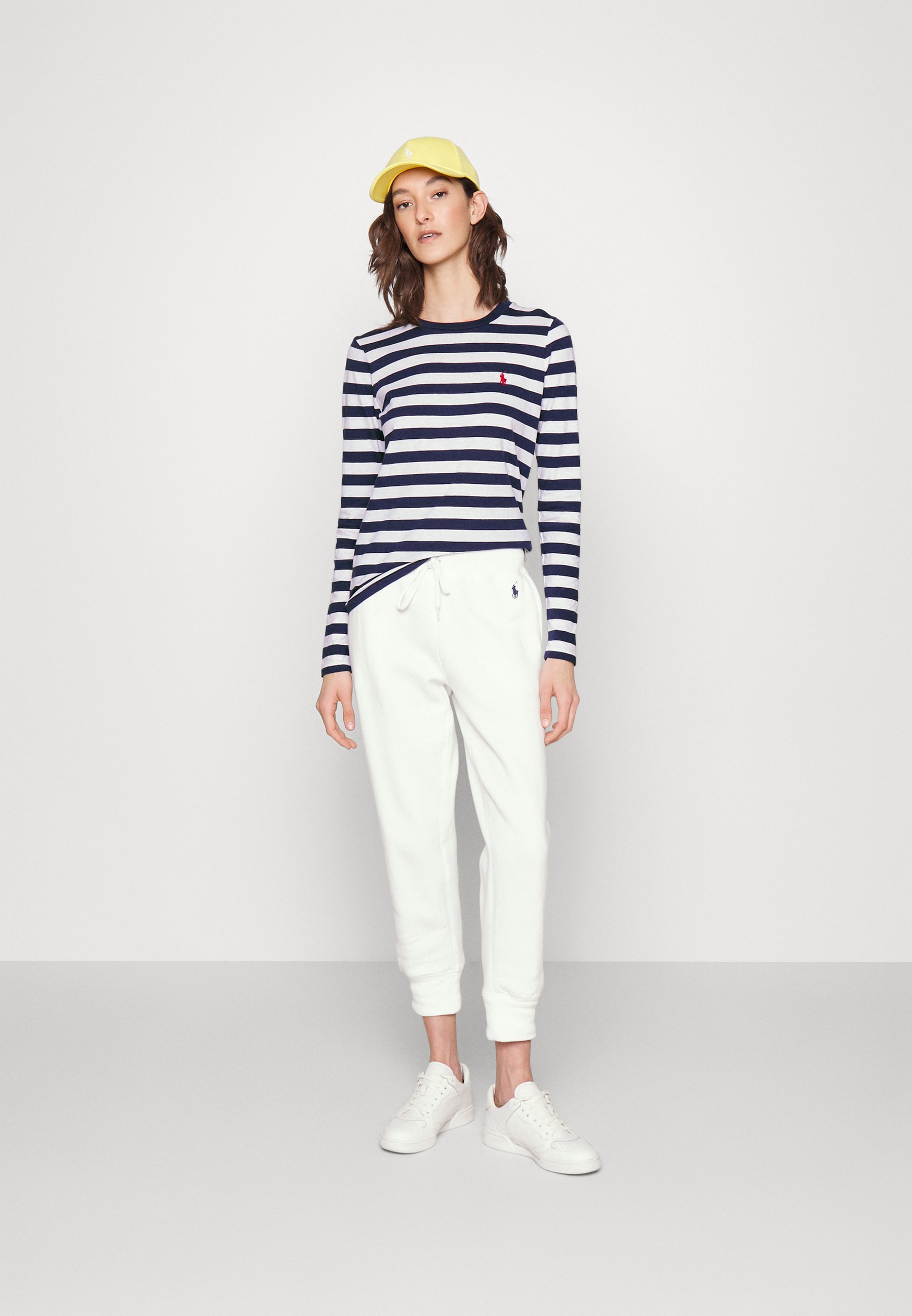 Polo Ralph Lauren LONG SLEEVE - Long sleeved top - newport navy/white/royal blue