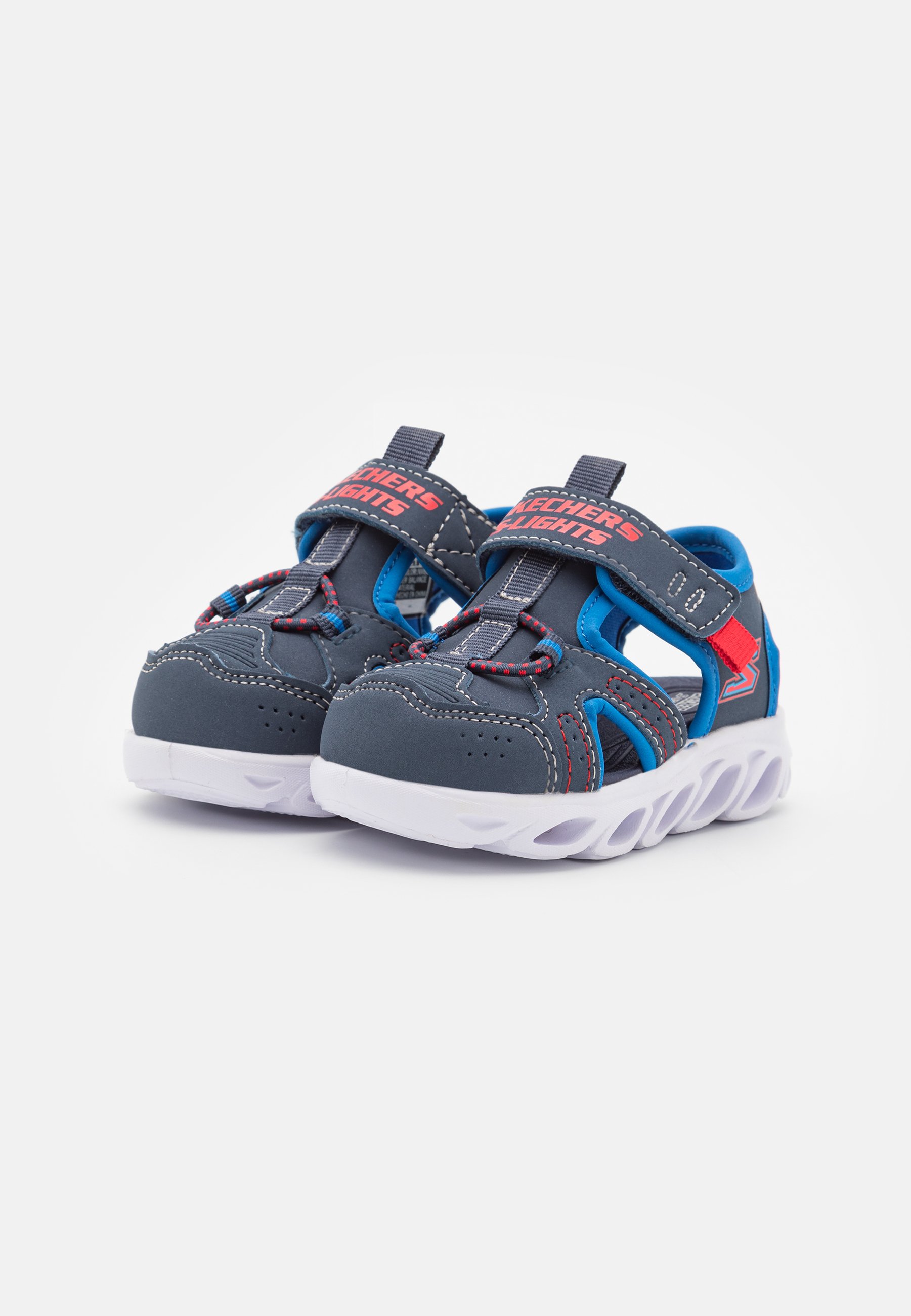 Skechers LIGHTED FISHERMAN STRAP PULL TAB - Sandals - navy/blue/red/dark blue