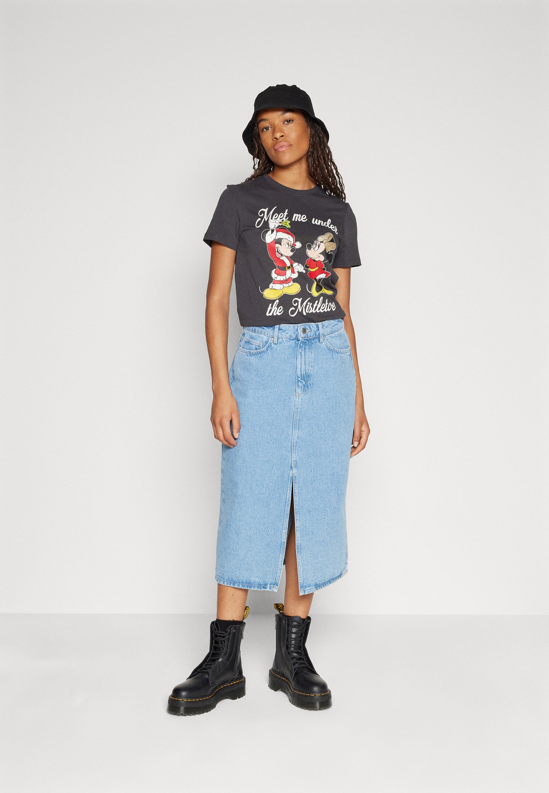 ONLY ONLJULES XMAS BOX - Print T-shirt - phantom/anthracite