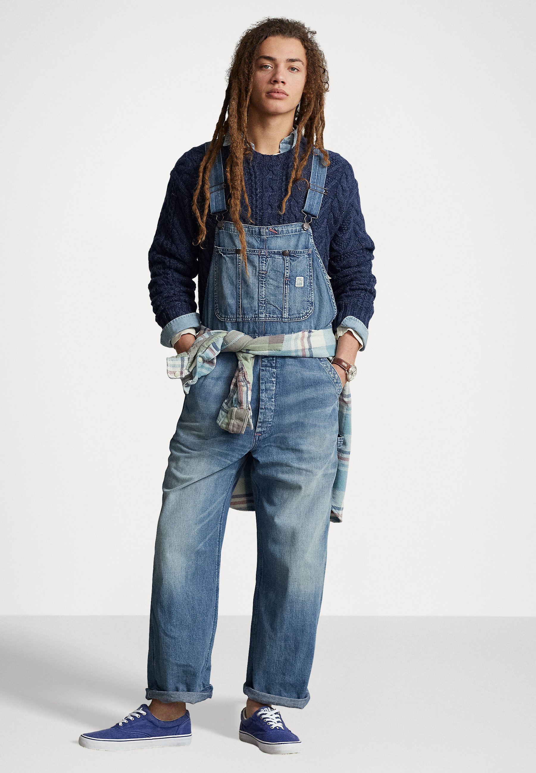 Polo Ralph Lauren OVERALL - Relaxed fit jeans - rosemarch/blue denim