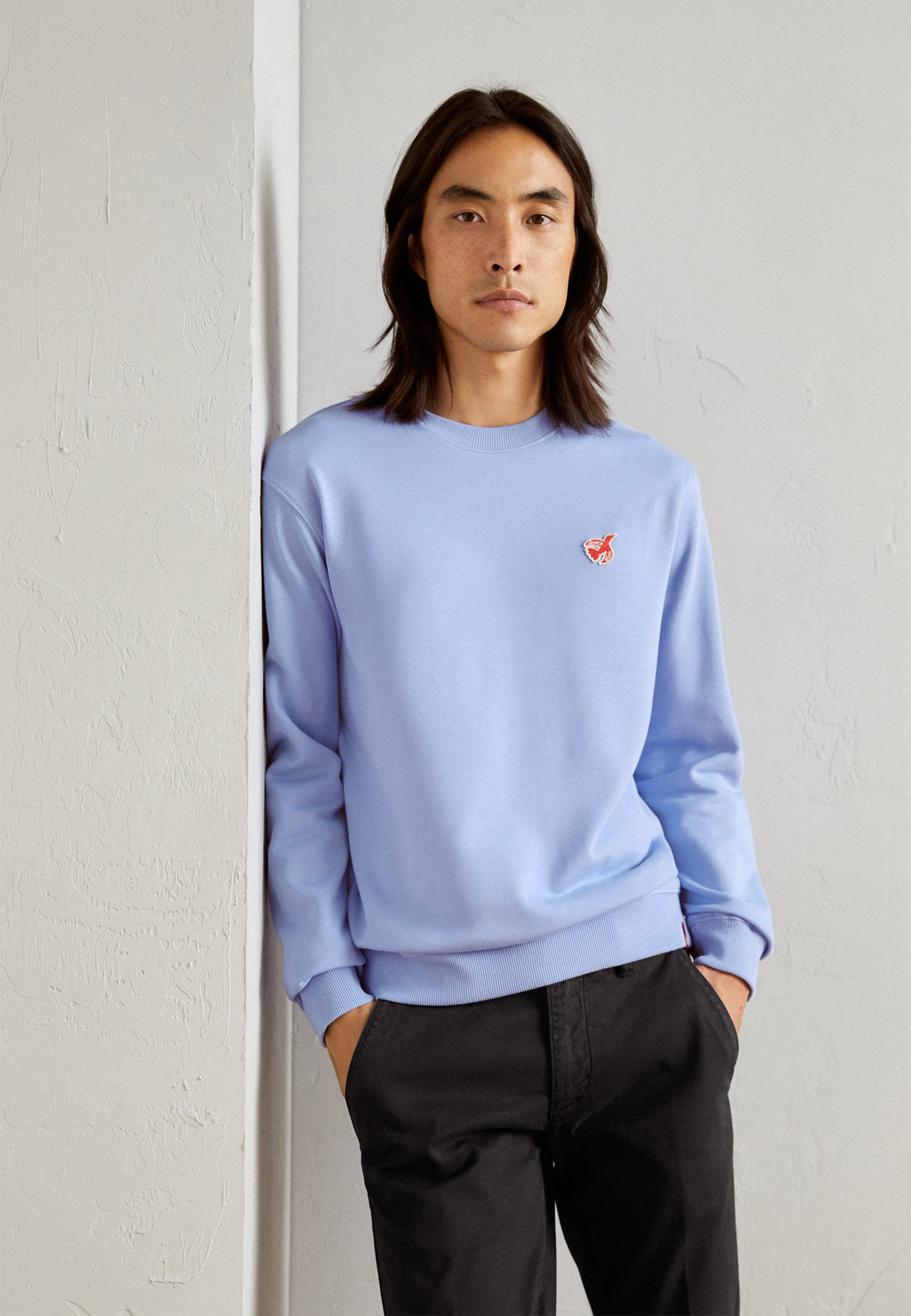 Scotch & Soda THE FREE SPIRIT PEACE BIRD  - Sweatshirt - twilight/light blue