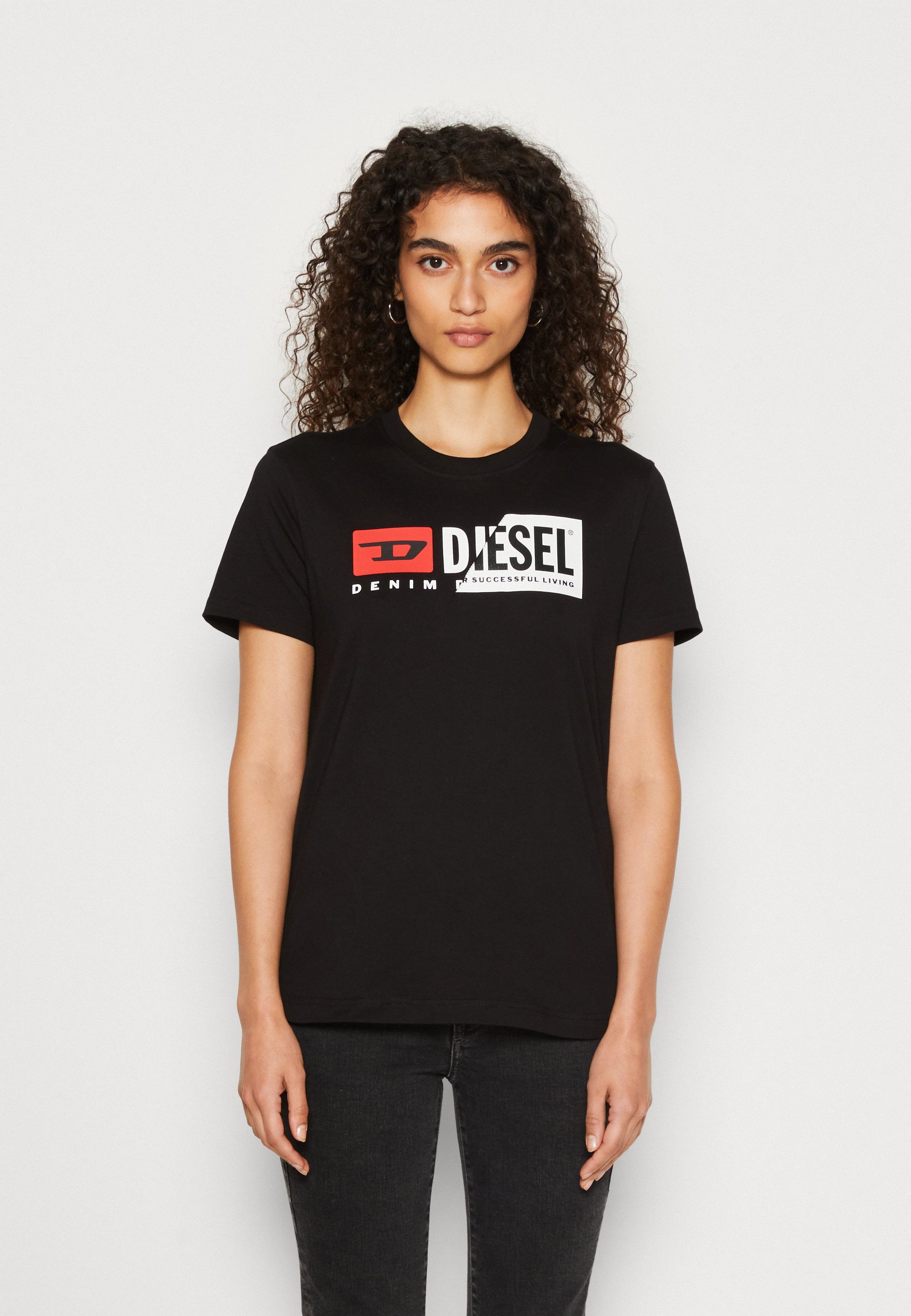 Diesel T-REG-L2 - Print T-shirt - black