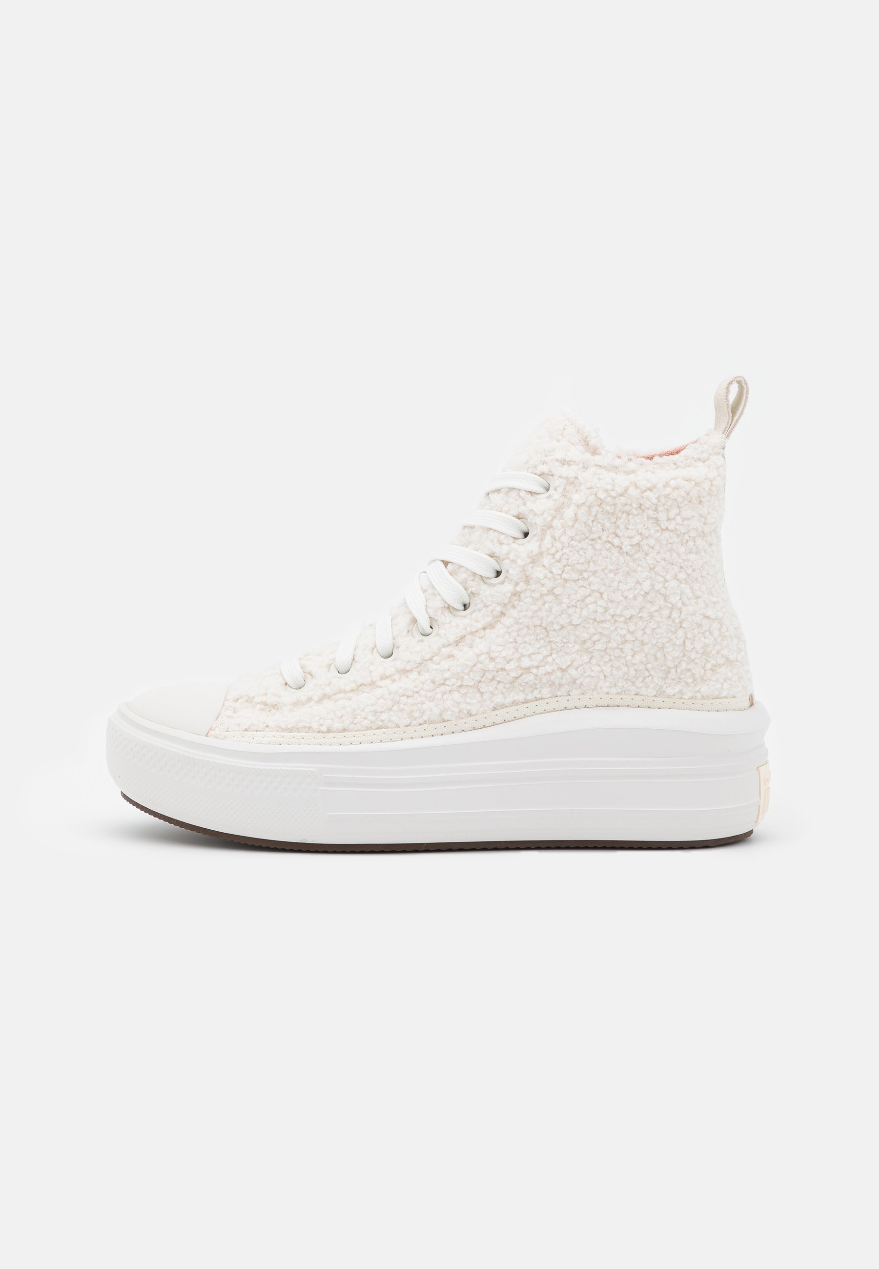 Converse CHUCK TAYLOR ALL STAR MOVE - High-top trainers - egret/dusk pink/vintage white/beige