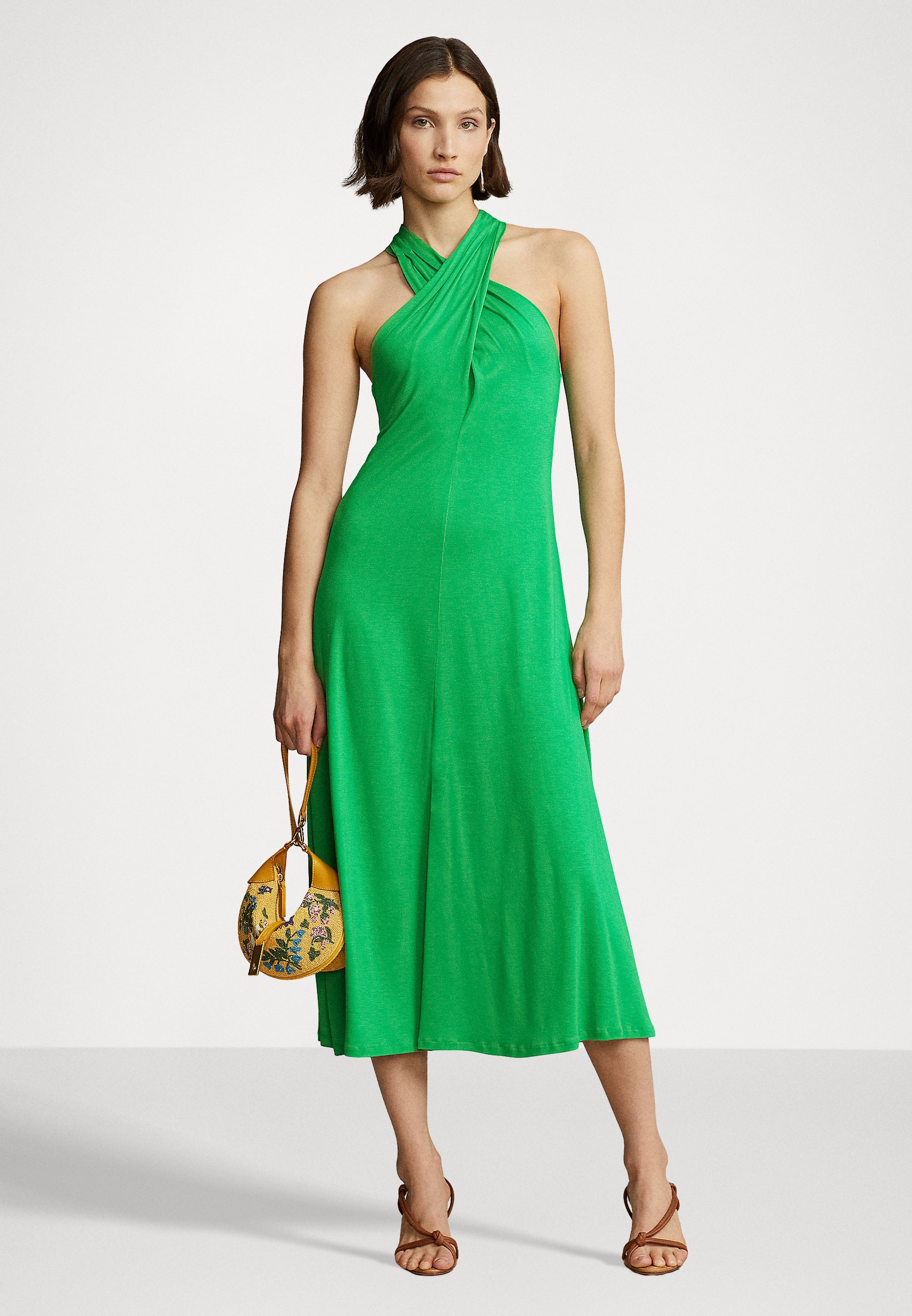 Polo Ralph Lauren BIANCA SLEEVELESS - Cocktail dress / Party dress - stem/green