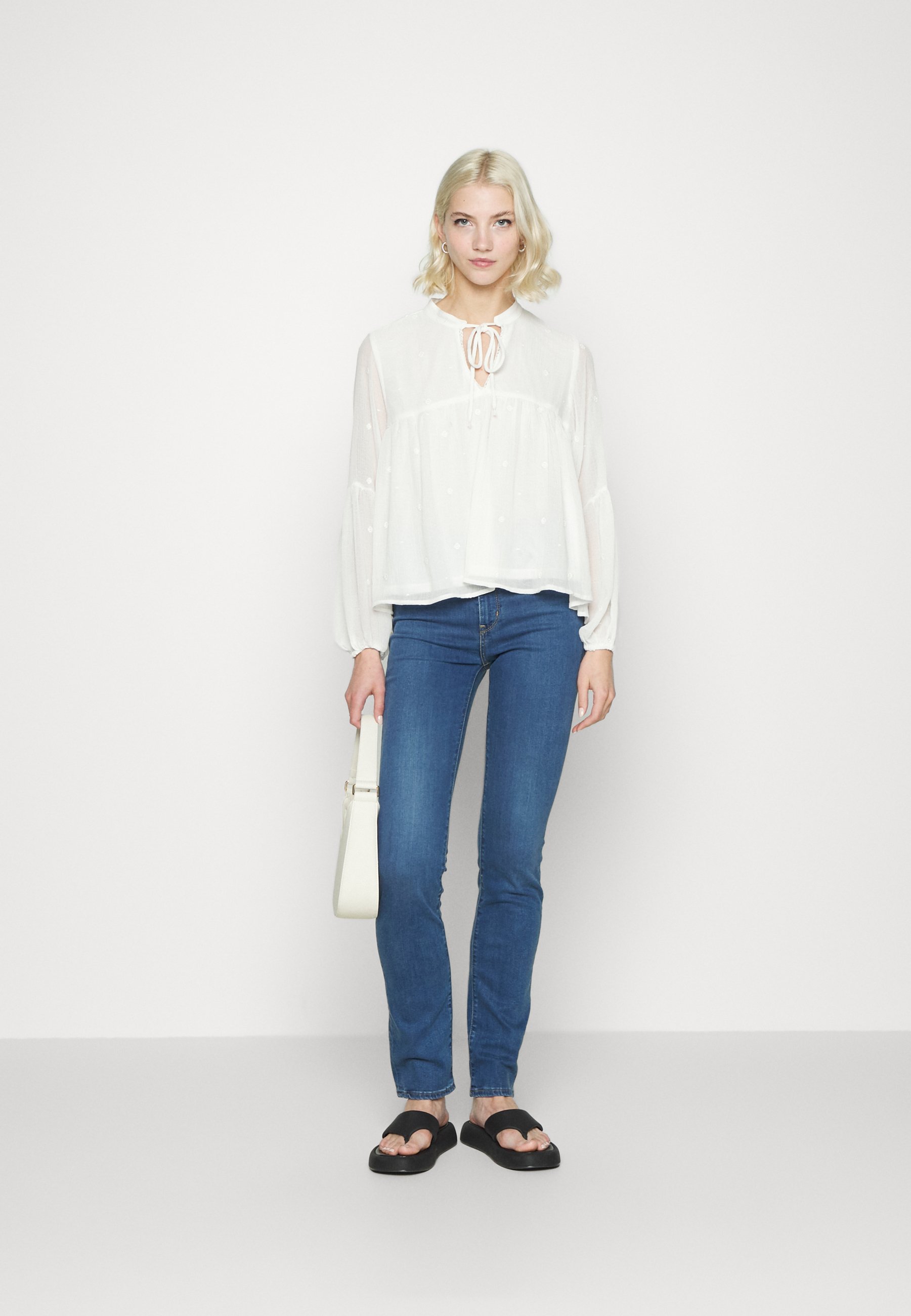 Levi's® HIGH RISE  - Straight leg jeans - bogota boogie/dark-blue denim