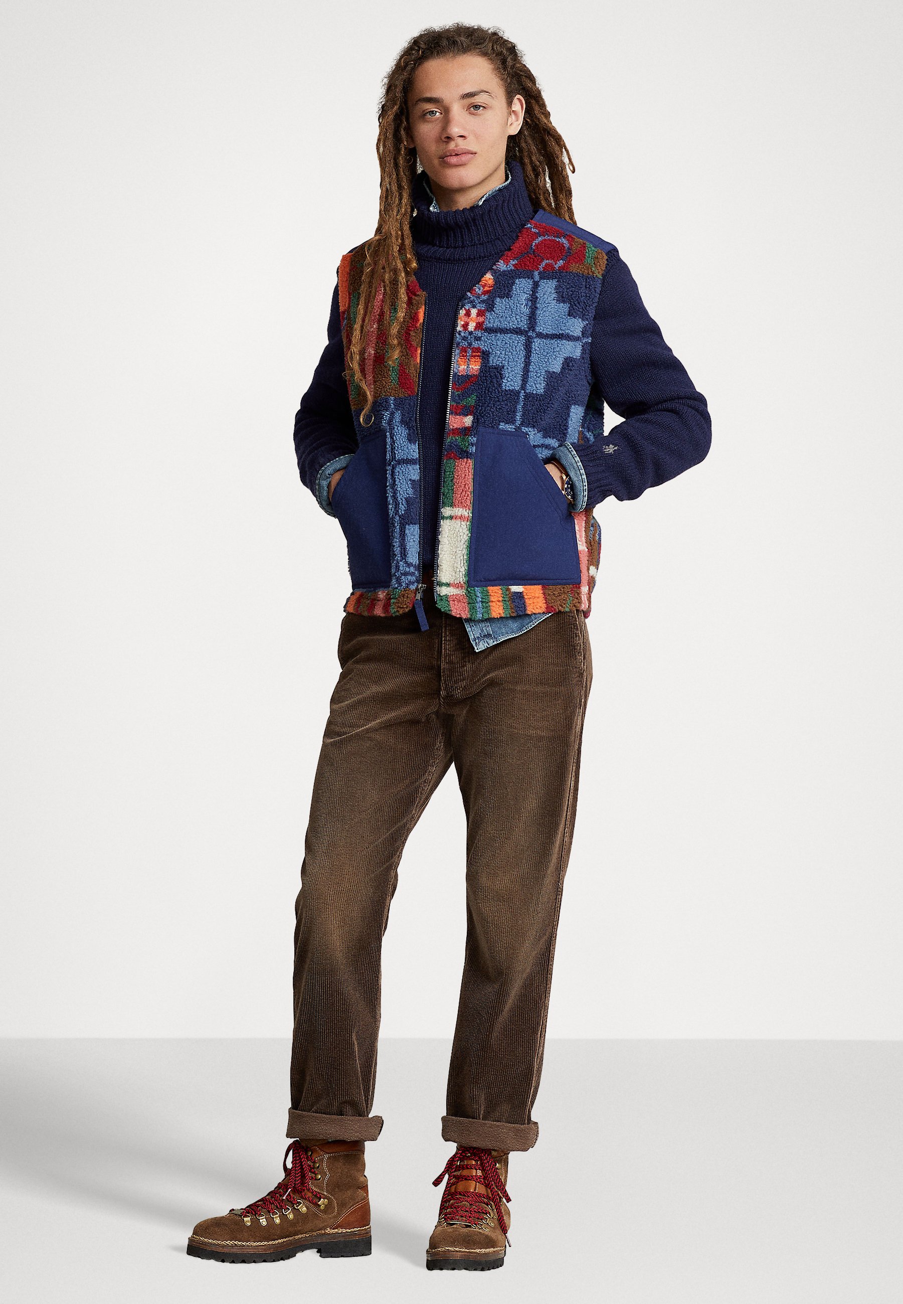 Polo Ralph Lauren GILET VEST - Waistcoat - pine lodge/dark cobalt/blue