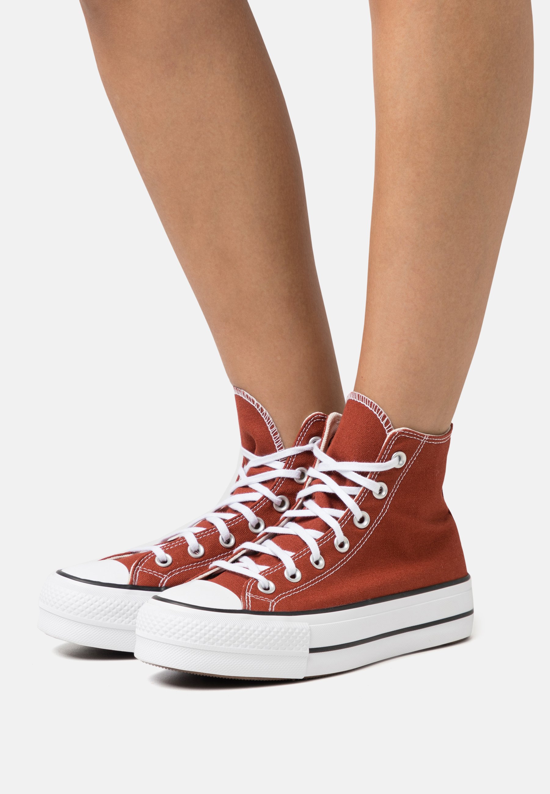 Converse CHUCK TAYLOR ALL STAR LIFT PLATFORM SEASONAL COLOR - High-top trainers - ritual red/white/black/copper