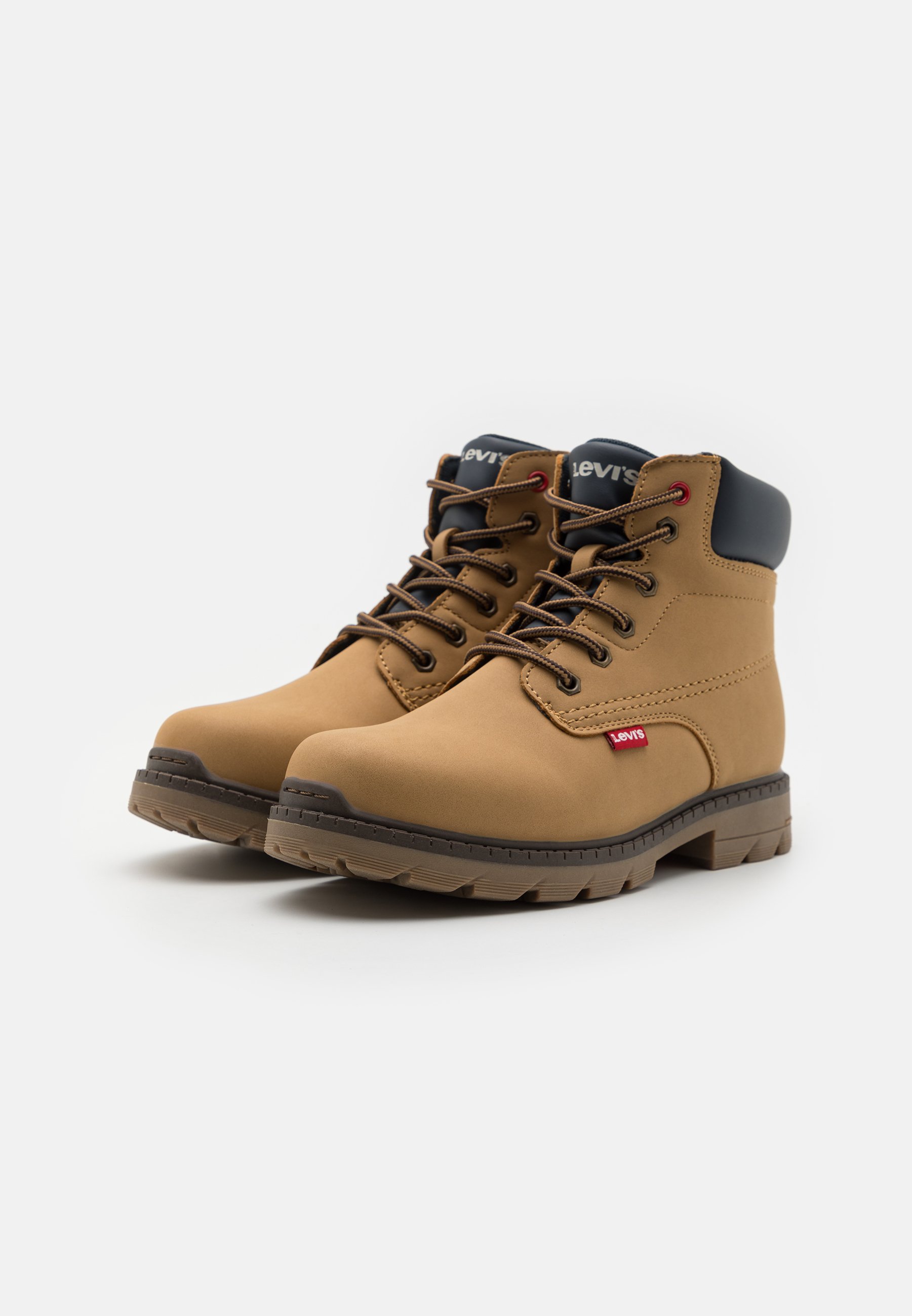Levi's® NEW FORREST T UNISEX - Lace-up ankle boots - camel/navy/camel