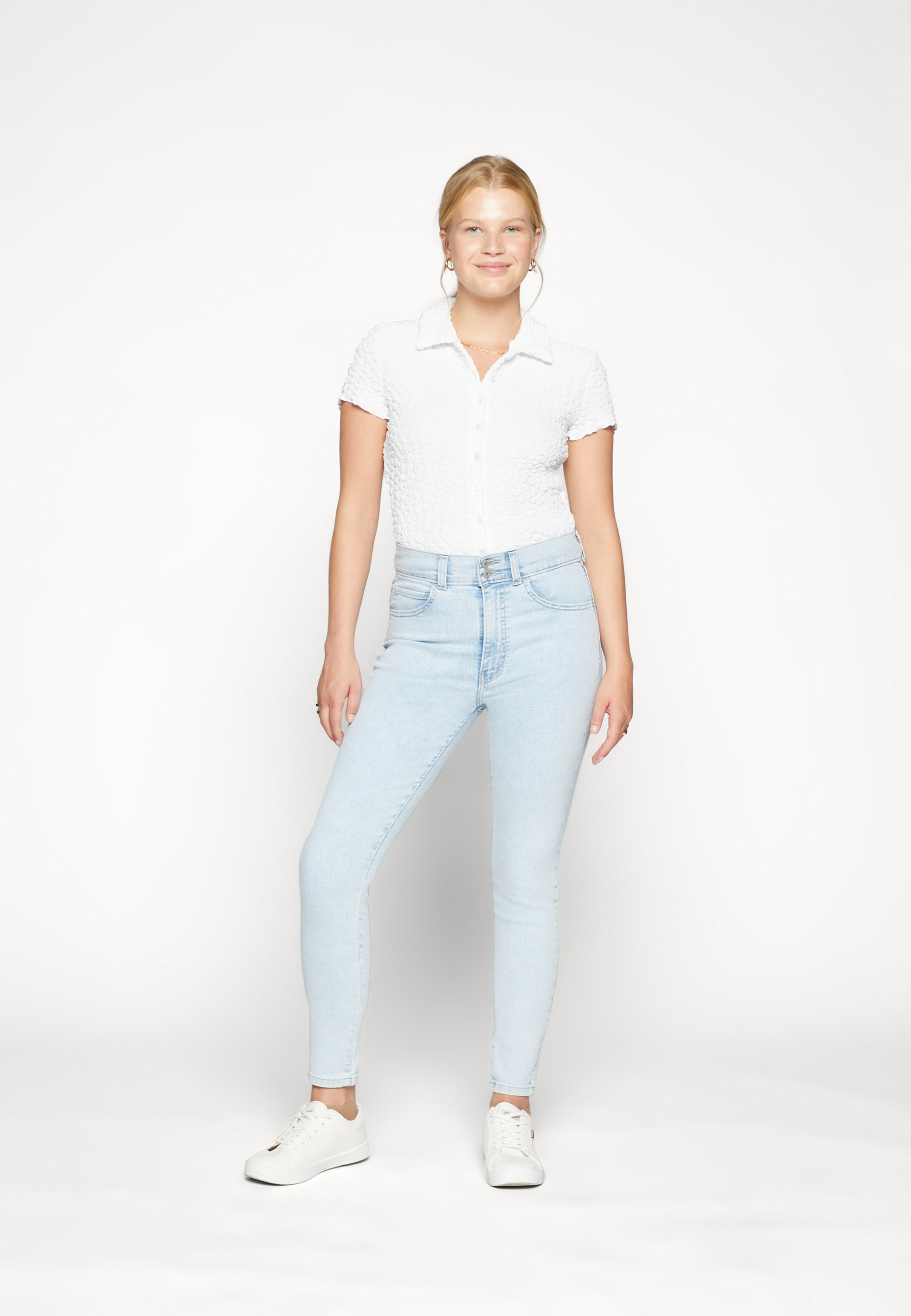 Levi's® RETRO HIGH SKINNY DOUBLE BUTTON - Jeans Skinny Fit - ice is back/light-blue denim