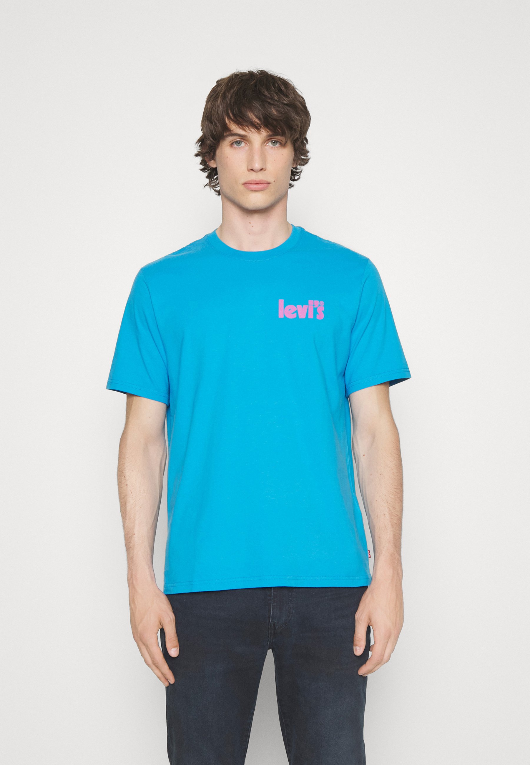 Levi's® RELAXED FIT TEE - Print T-shirt - core poster logo swe/blue
