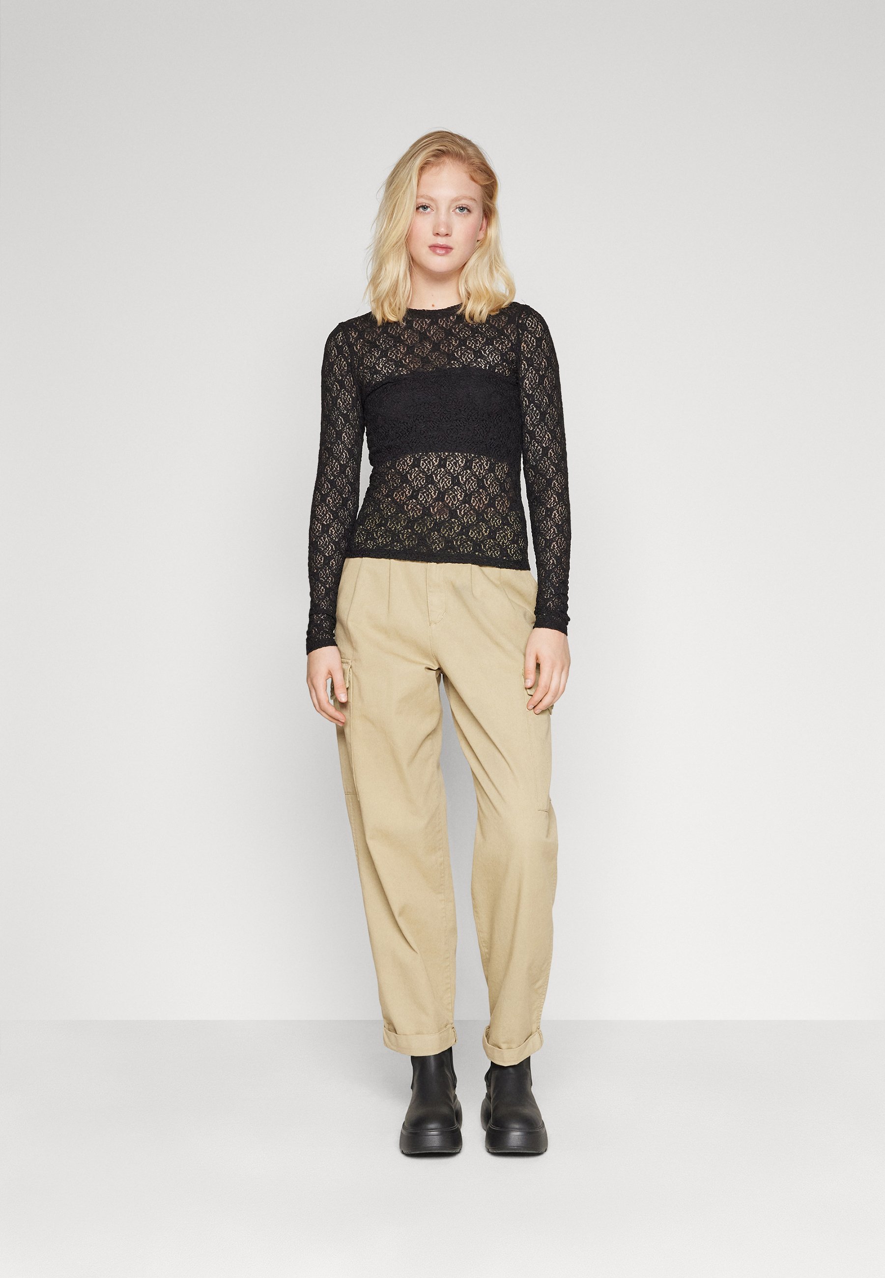ONLY ONLBENNE - Long sleeved top - black