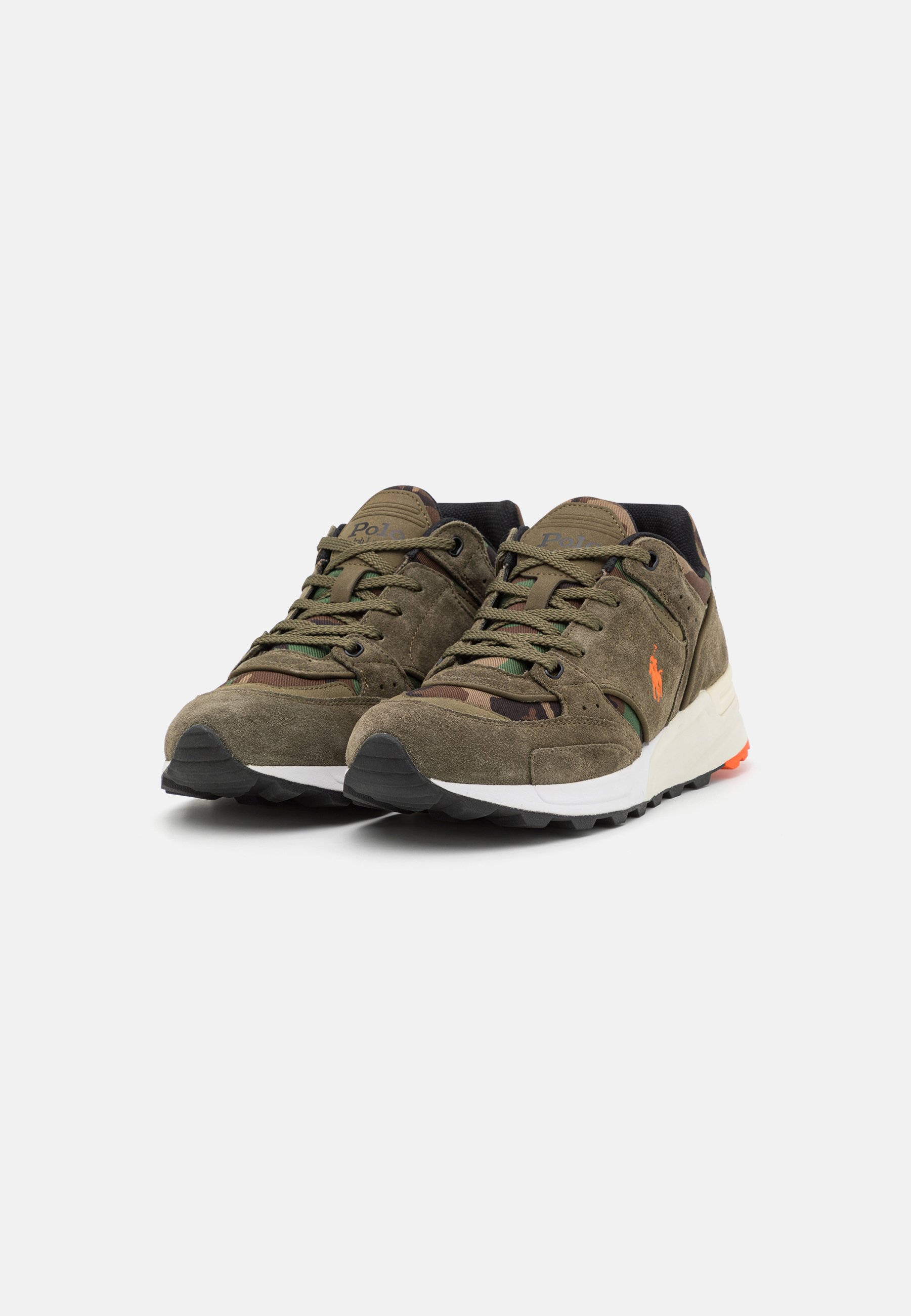 Polo Ralph Lauren TRACKSTR LACE UNISEX - Trainers - defender green/green