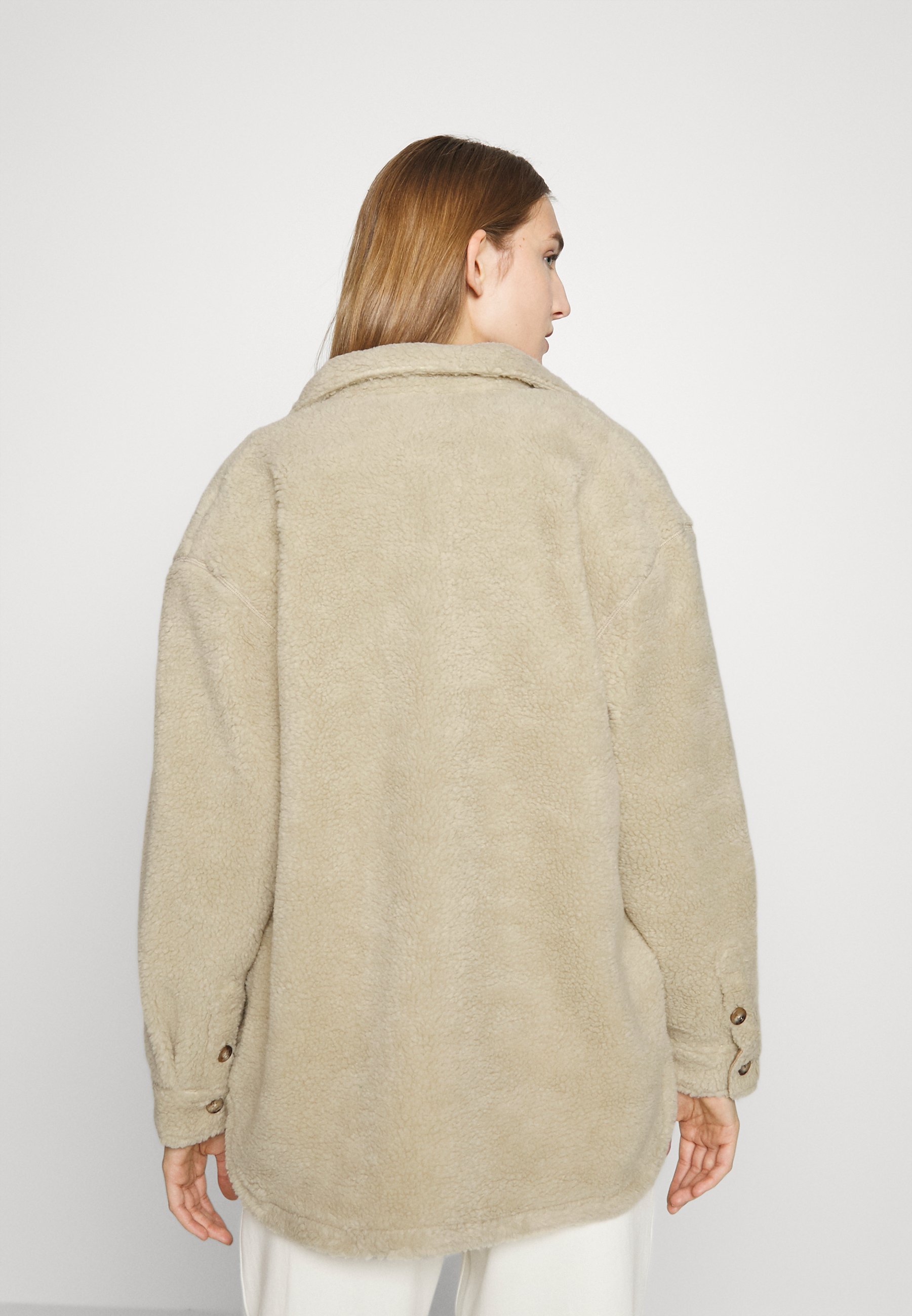 Polo Ralph Lauren ANSTA LONG SLEEVE BUTTON FRONT - Short coat - spring beige/beige