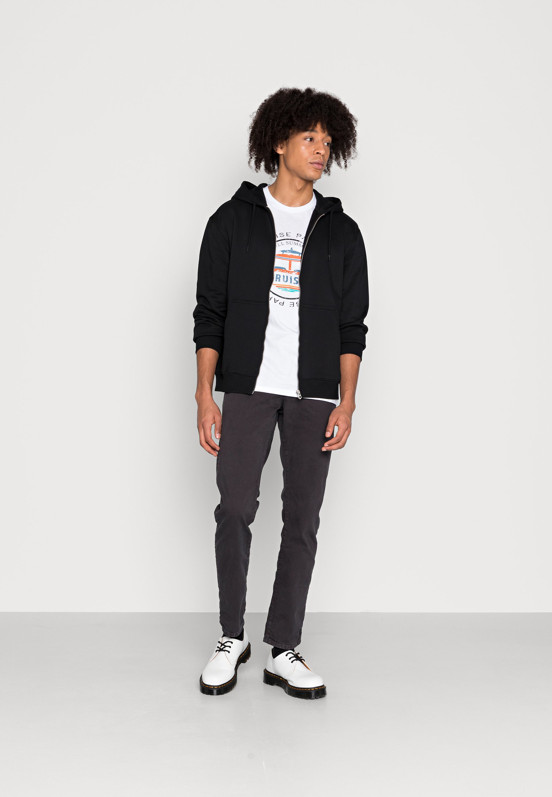 Scotch & Soda GARMENT DYED 5 POCKET PANTS - Slim fit jeans - anthracite