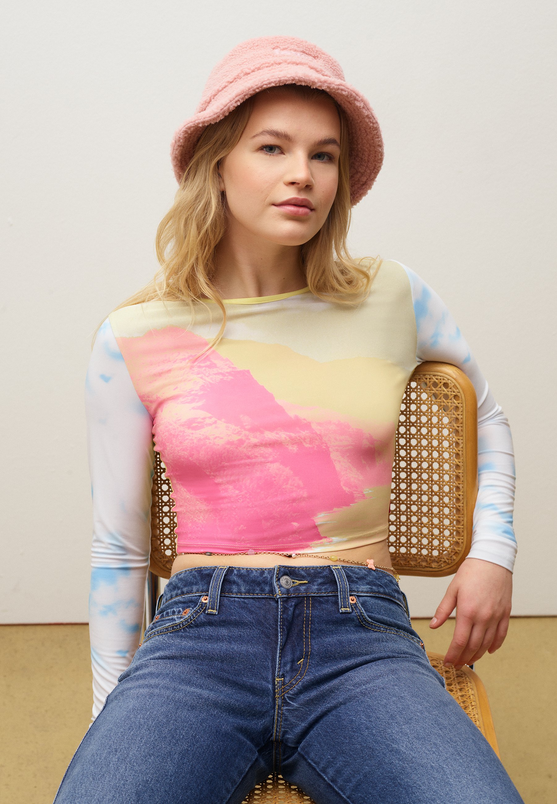 Levi's® GRAPHIC SECOND SKIN - Long sleeved top - multicolor/multi-coloured