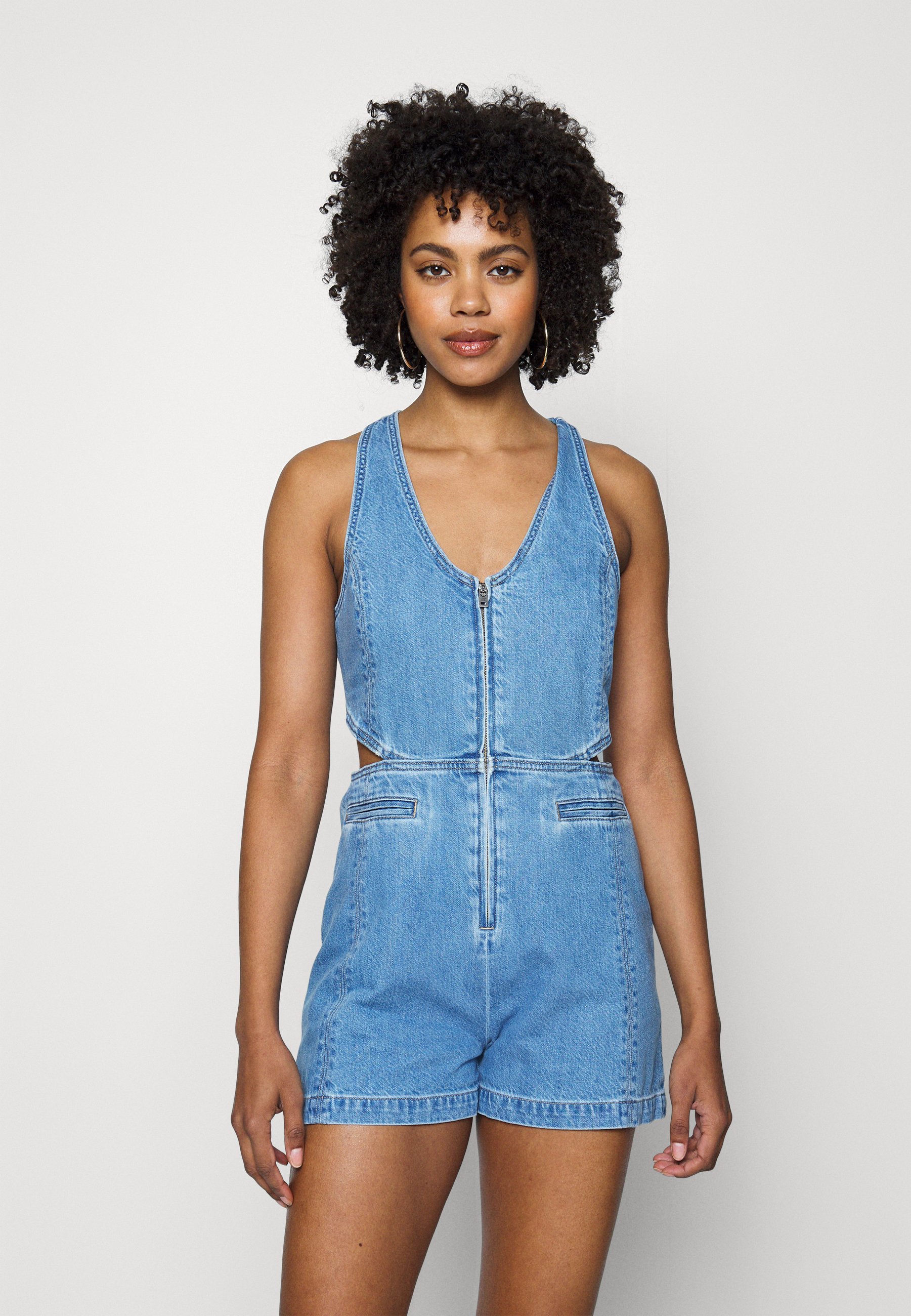 Levi's® RYDON CUTOUT ROMPER - Jumpsuit - blue denim