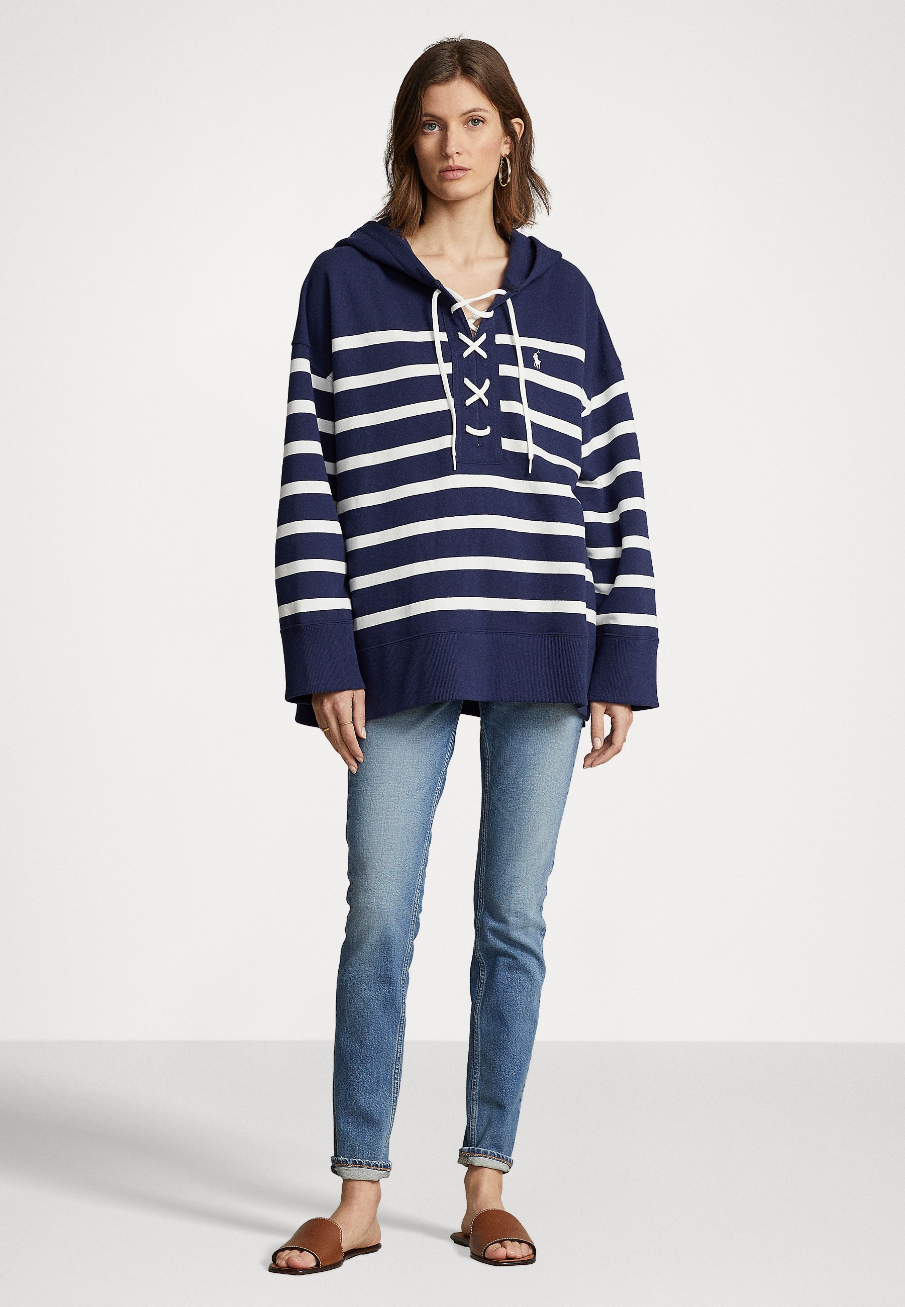 Polo Ralph Lauren LONG SLEEVE - Sweatshirt - blue/dark blue