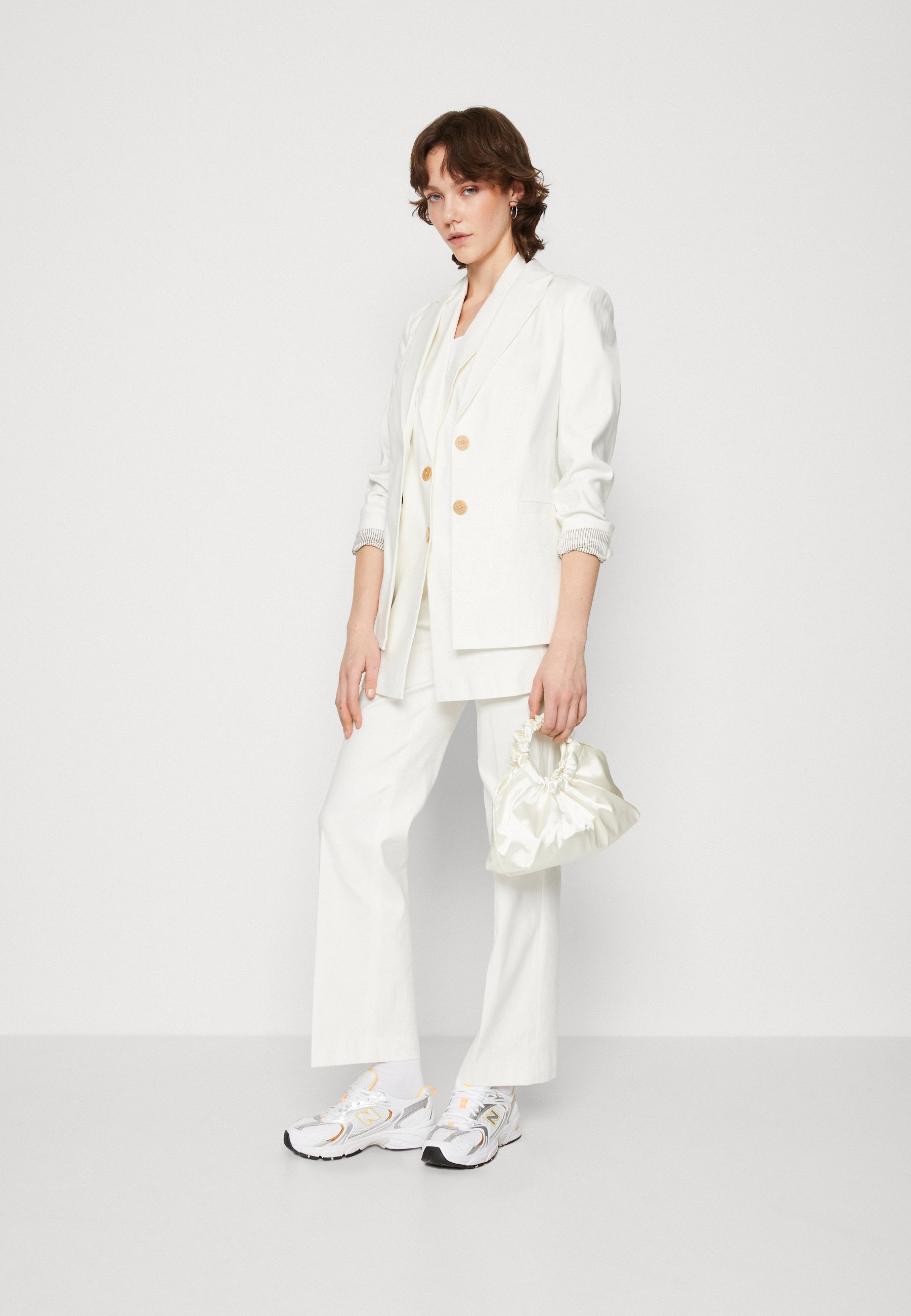 Scotch & Soda SINGLE BREASTED - Short coat - off white/off-white