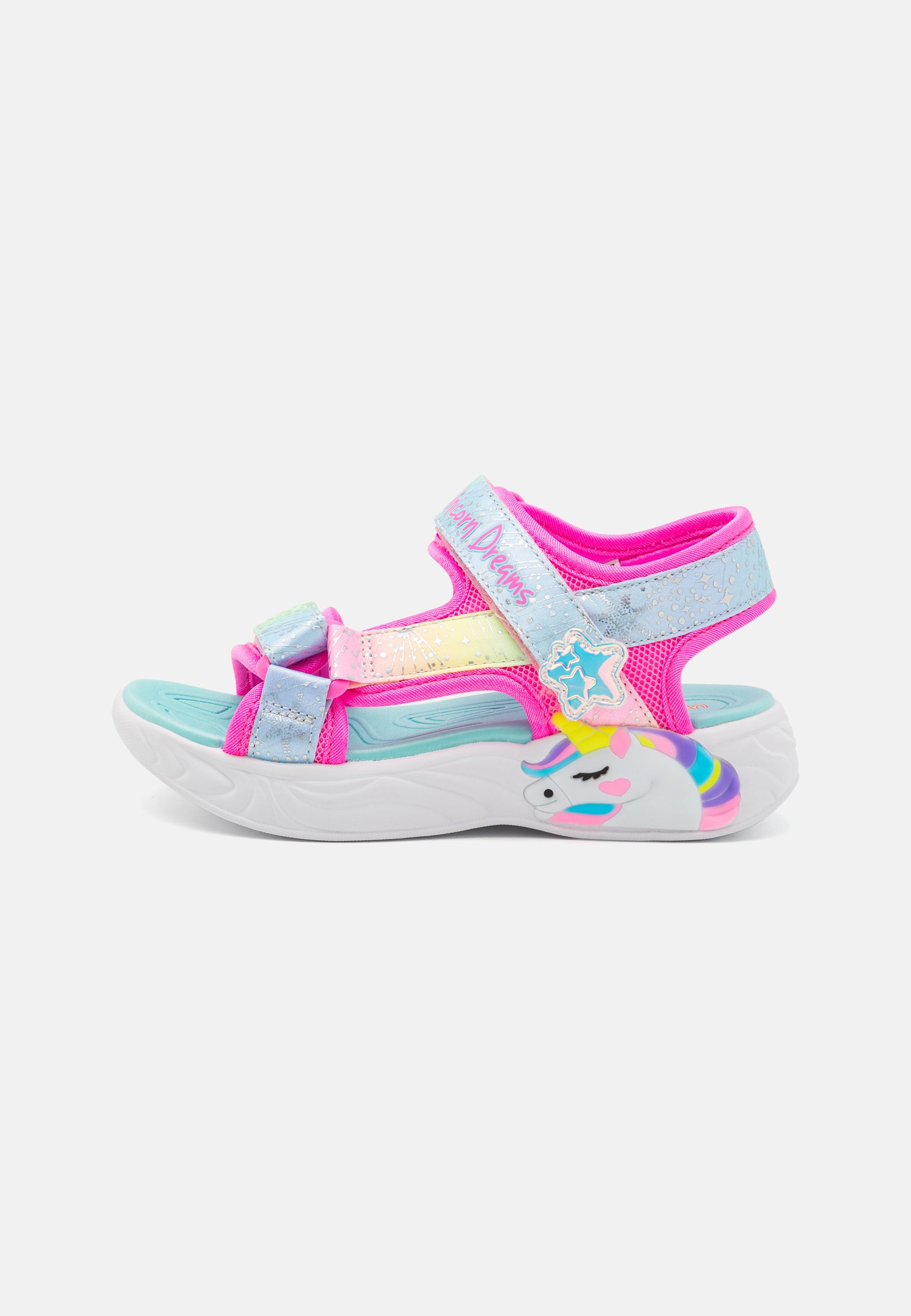 Skechers UNICORN DREAMS  - Sandals - pink/multi -coloured/pink