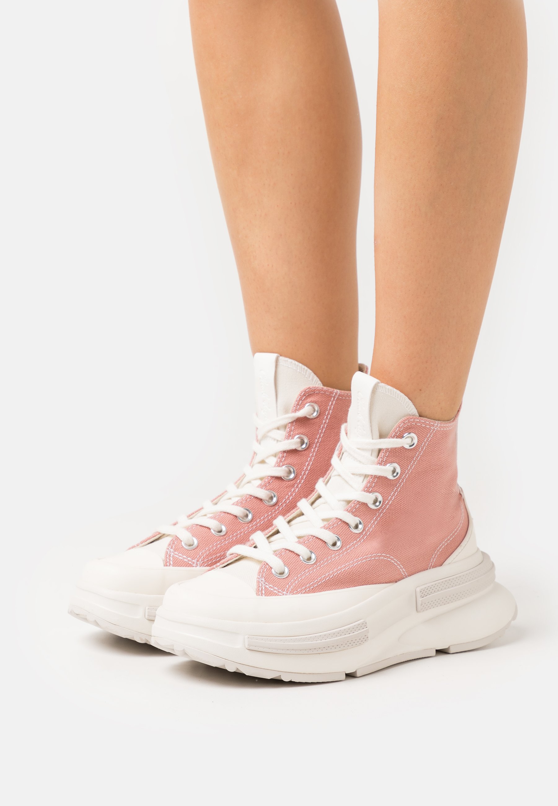 Converse RUN STAR LEGACY - High-top trainers - rust pink/pale putty/egret/pink