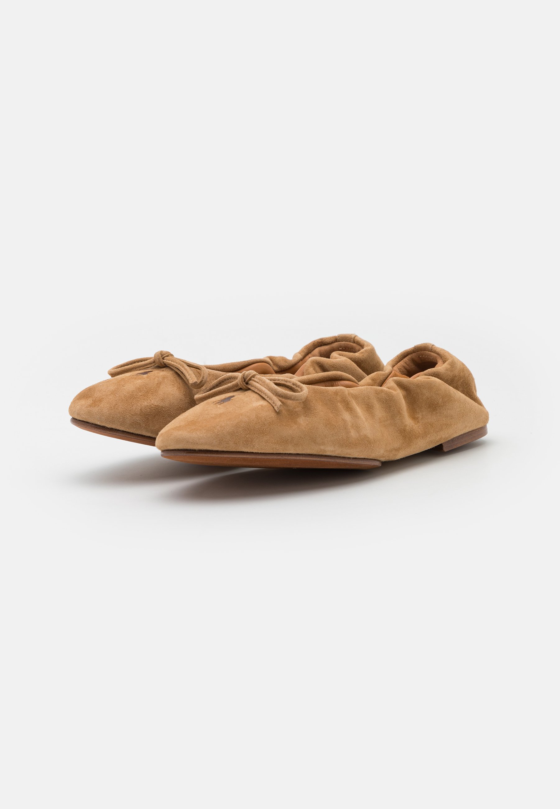 Polo Ralph Lauren FLATS BALLET - Foldable ballet pumps - light tan/tan
