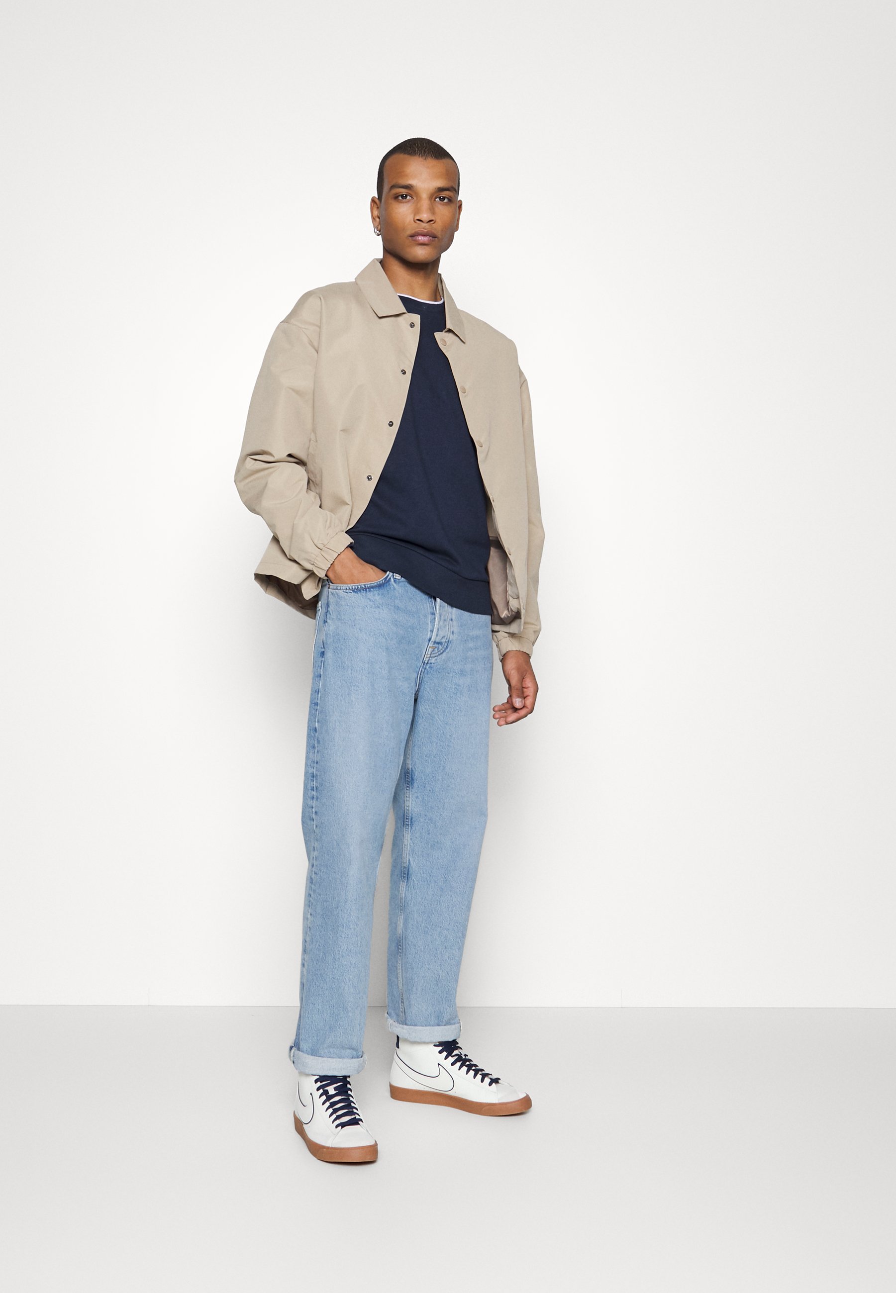 Jack &Jones JCOLOGAN CREW NECK - Sweatshirt - navy/dark blue