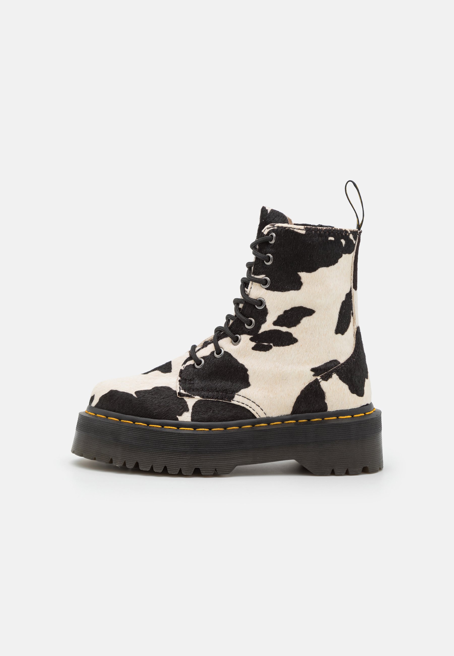 Dr. Martens JADON - Platform ankle boots - black/white/black