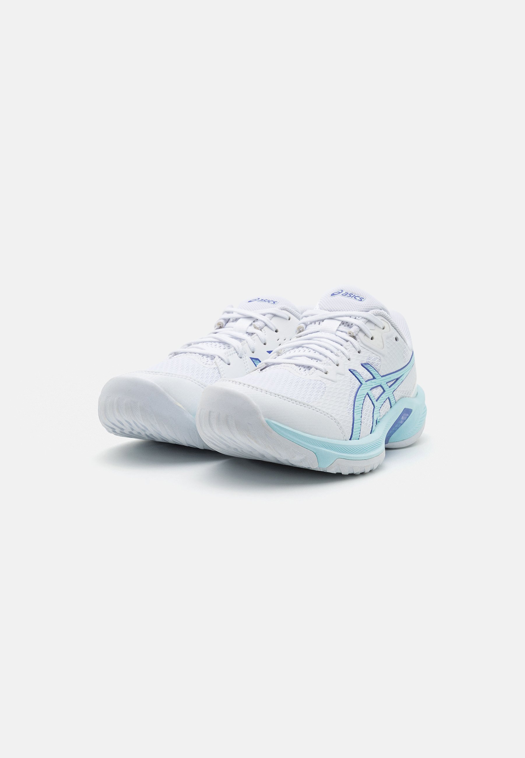 ASICS BEYOND FF - Volleyball shoes - white/aquamarine/white