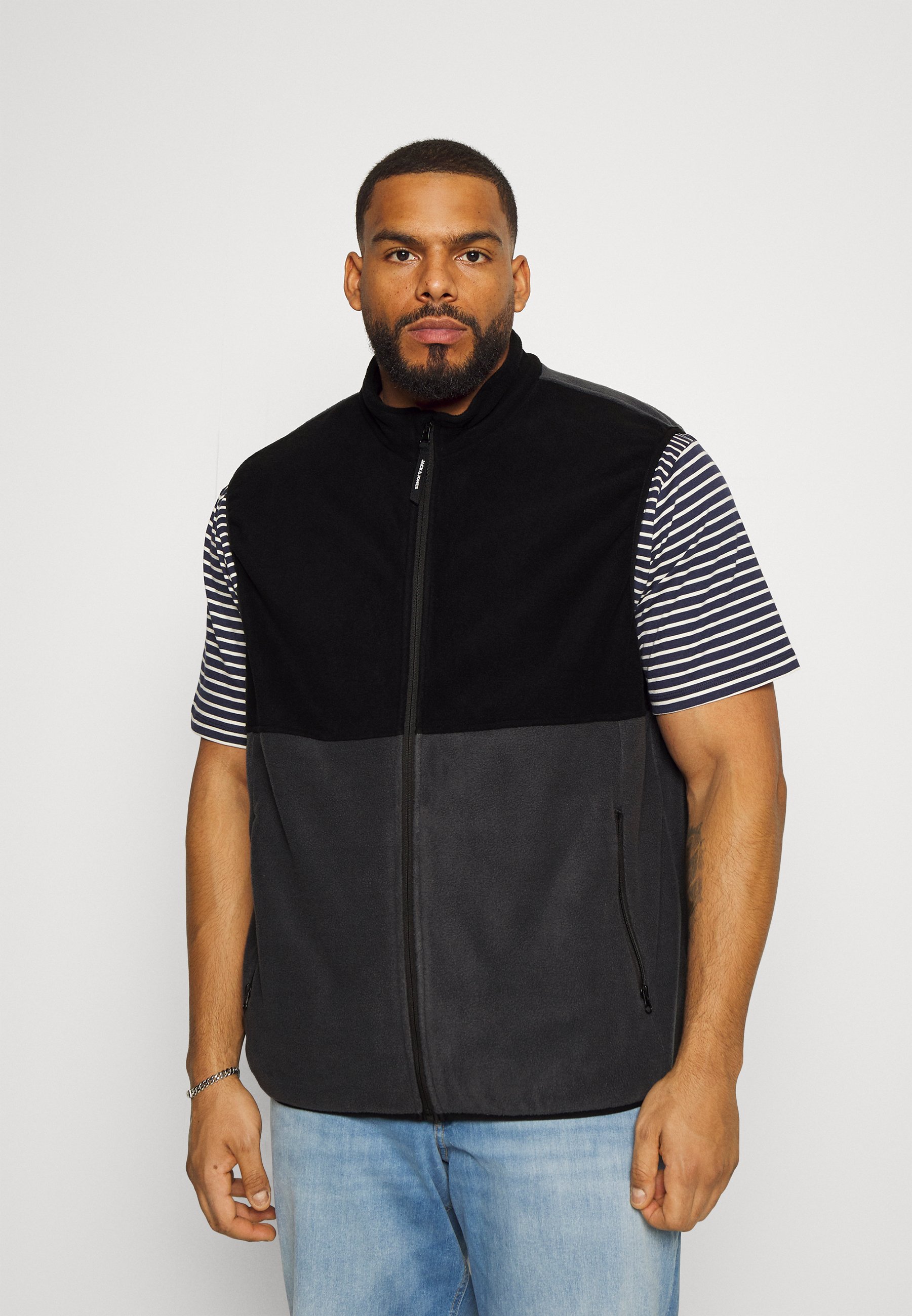 Jack &Jones JJPOWER BODYWARMER   - Waistcoat - ombre blue/blue
