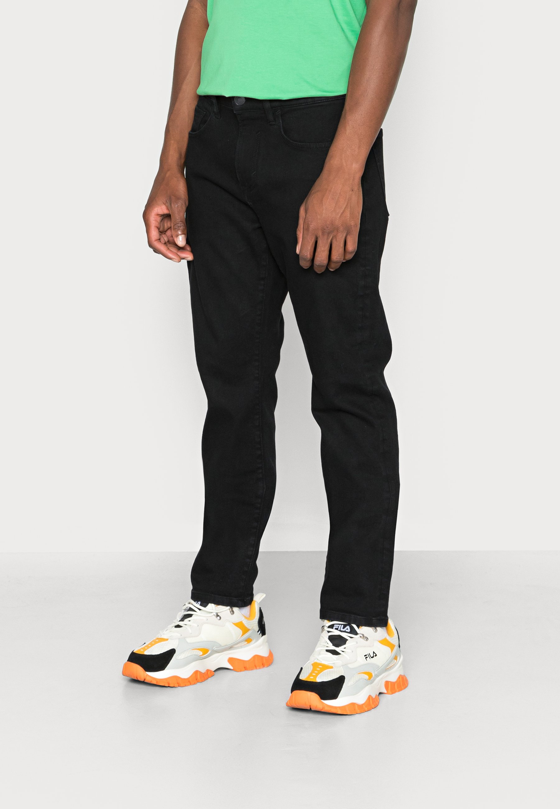 Esprit Straight leg jeans - black rinse/black denim