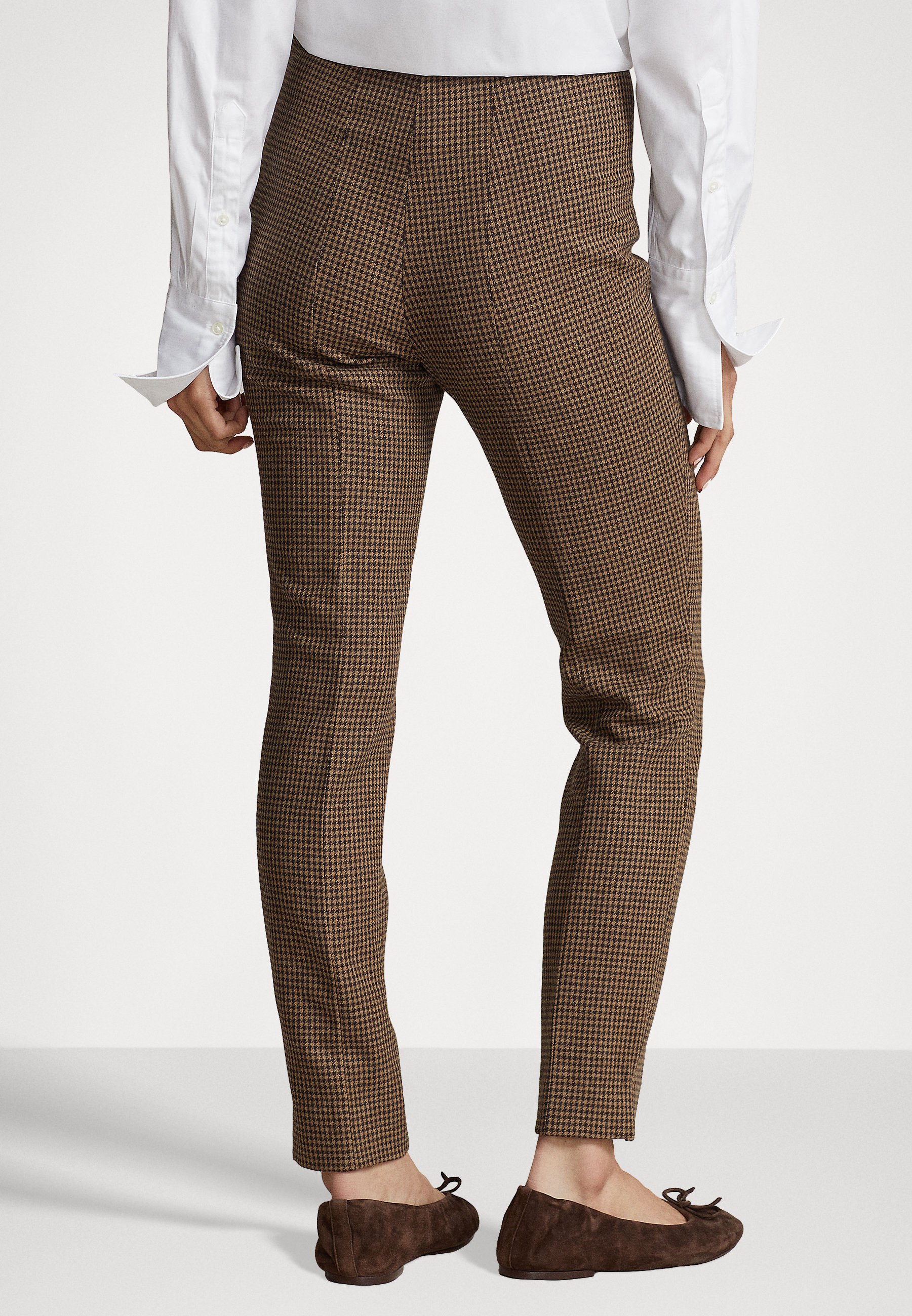Polo Ralph Lauren ANKLE - Trousers - brown/light tan houndstooth/camel