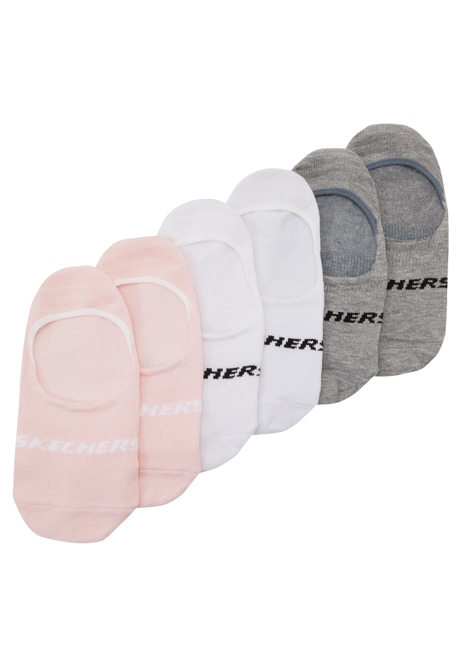 Skechers BASIC FOOTIES VENTILATION 6PACK - Trainer socks - english rose/pink