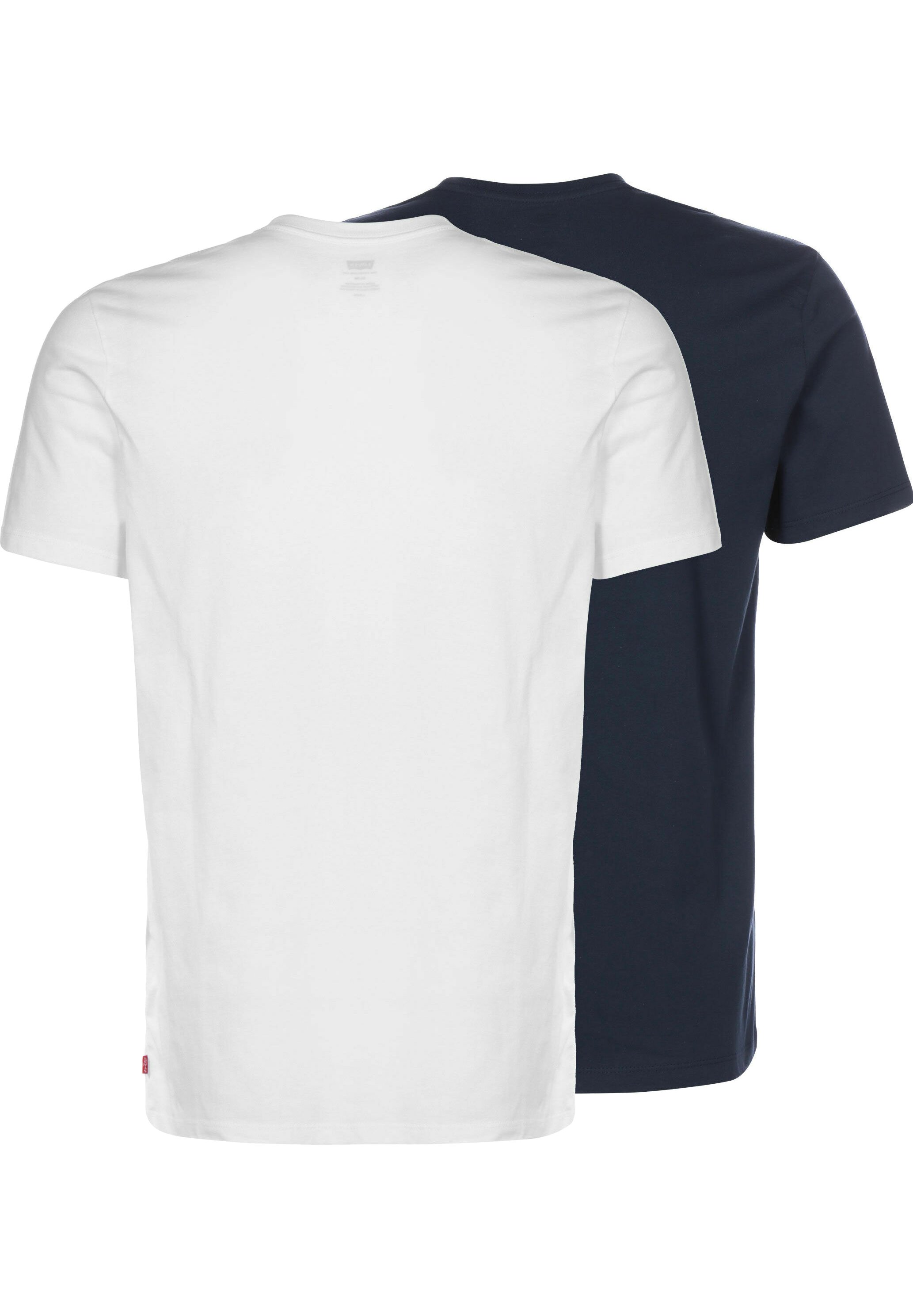 Levi's® CREWNECK GRAPHIC 2 PACK - Basic T-shirt - white/blue/white