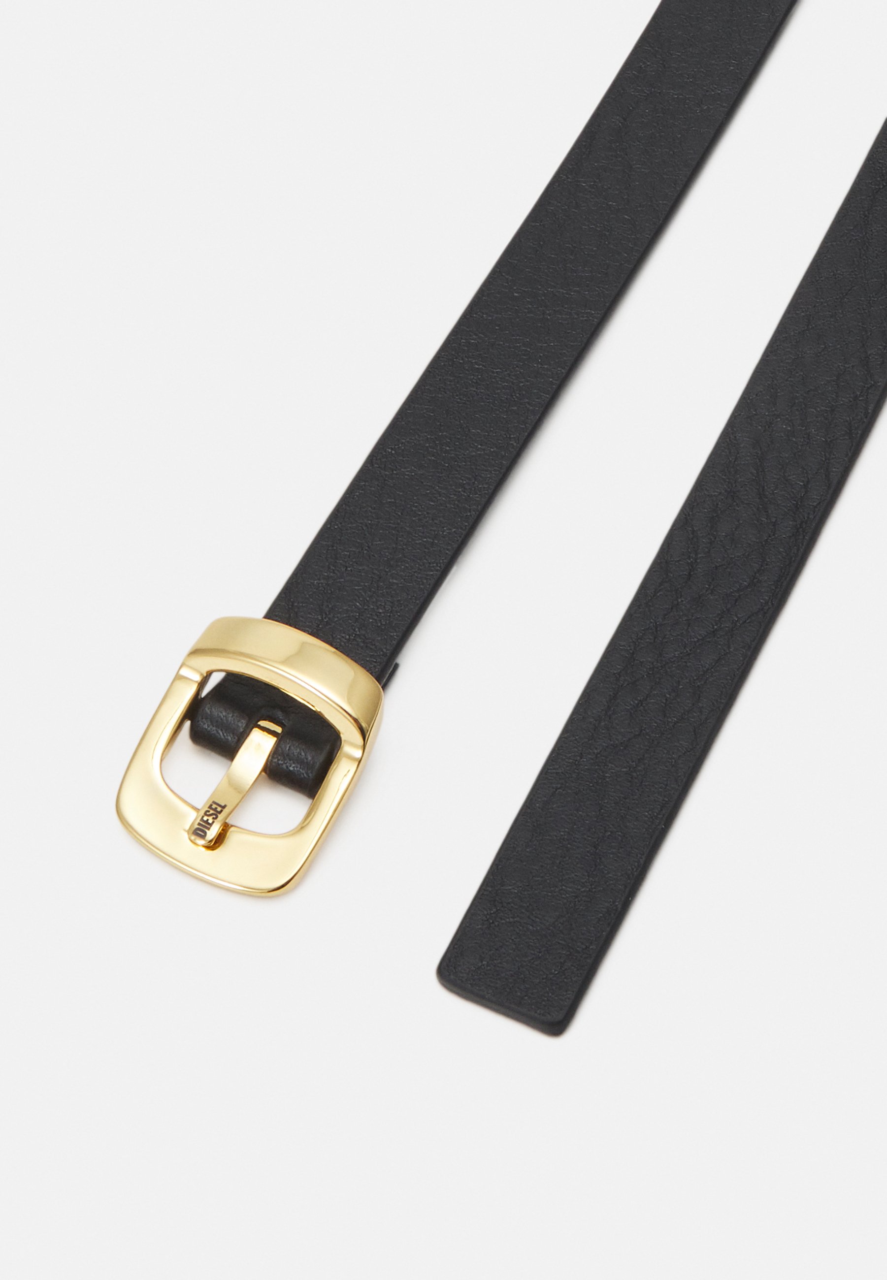 Diesel DIESEL LOGO B-FRAME - Belt - black/gold-coloured