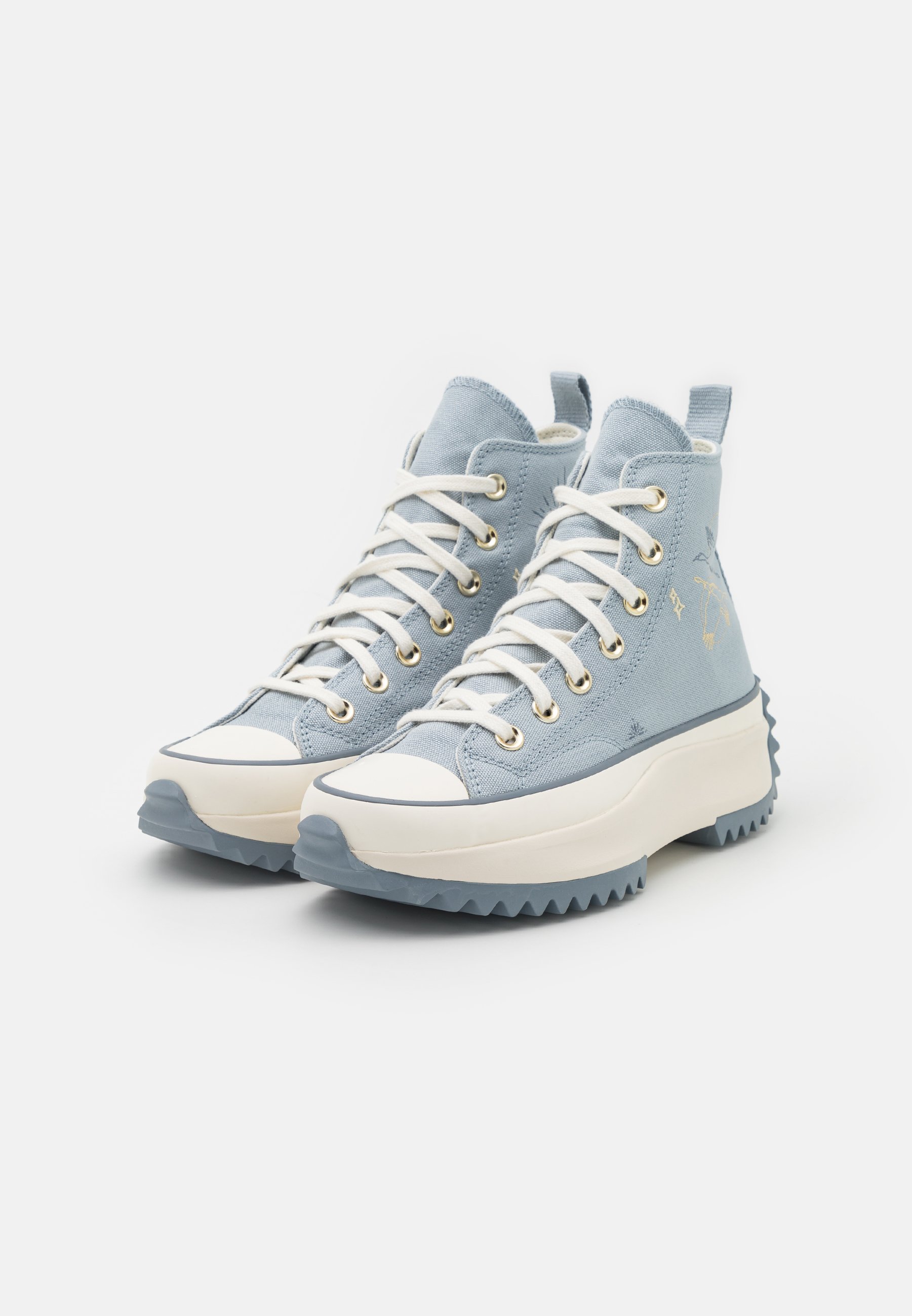 Converse RUN STAR HIKE - High-top trainers - heirloom silver/lunar grey/blue-grey