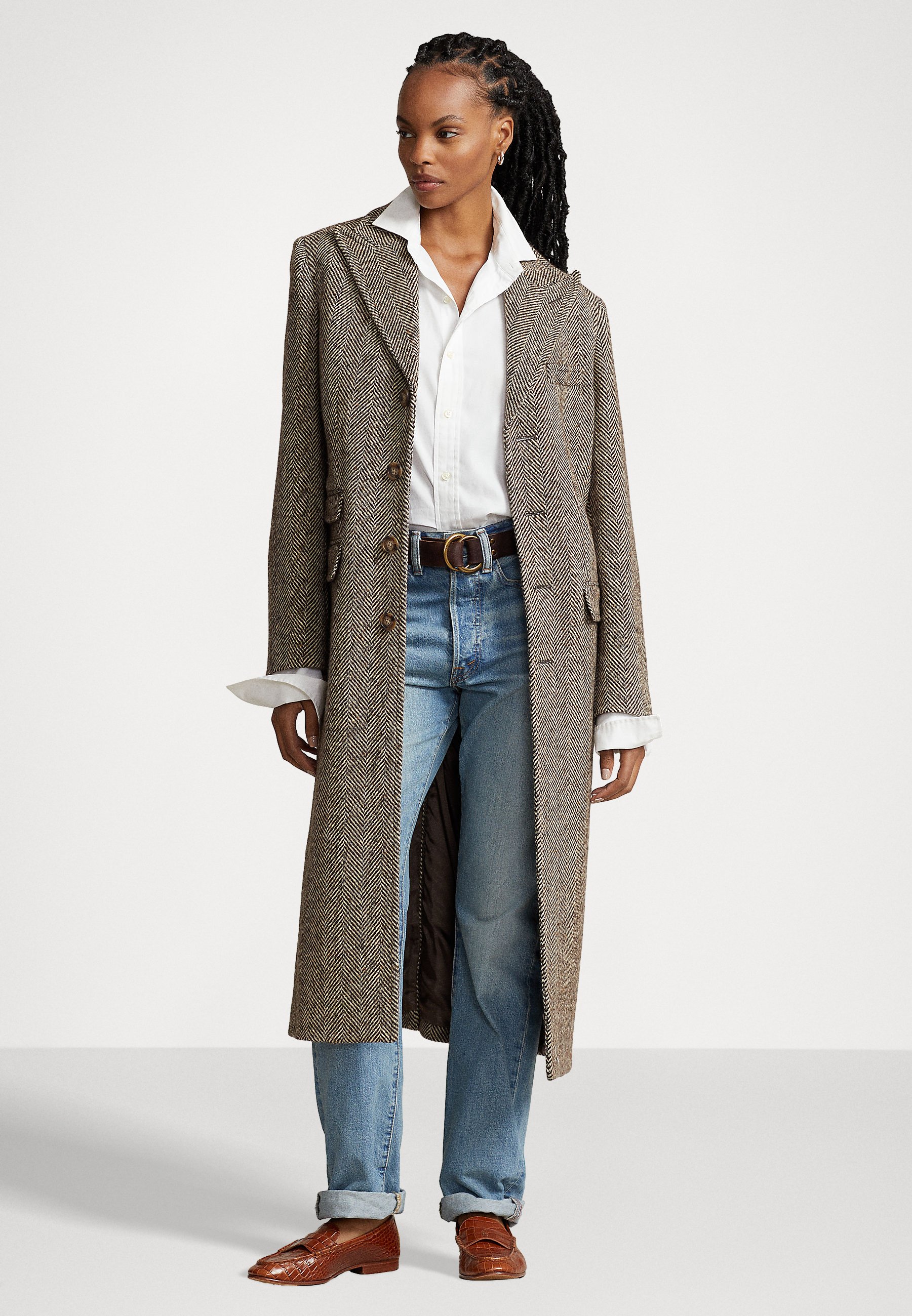 Polo Ralph Lauren LINED COAT - Classic coat - brown