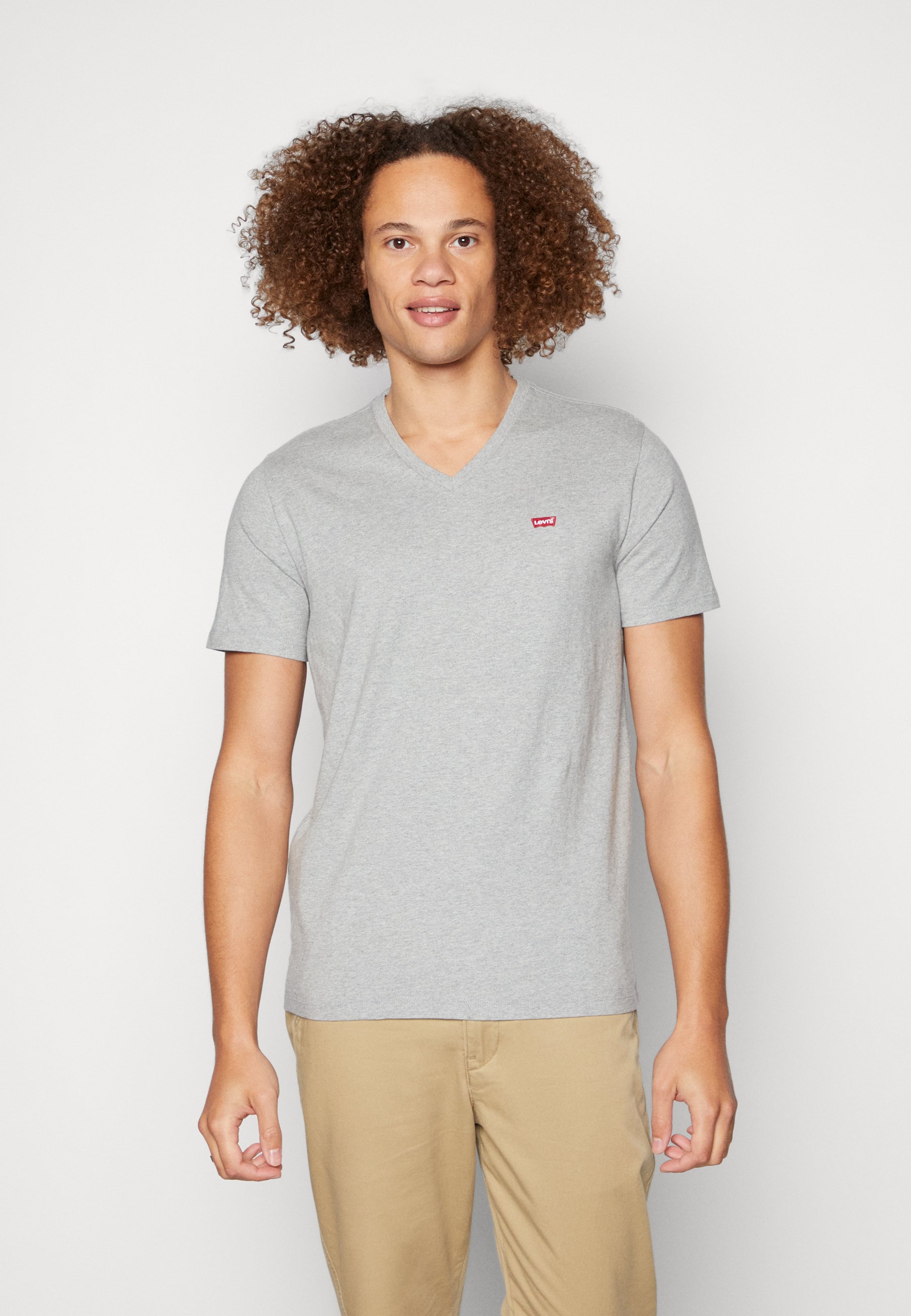 Levi's® ORIGINAL - Basic T-shirt - mid tone grey heather/mottled grey
