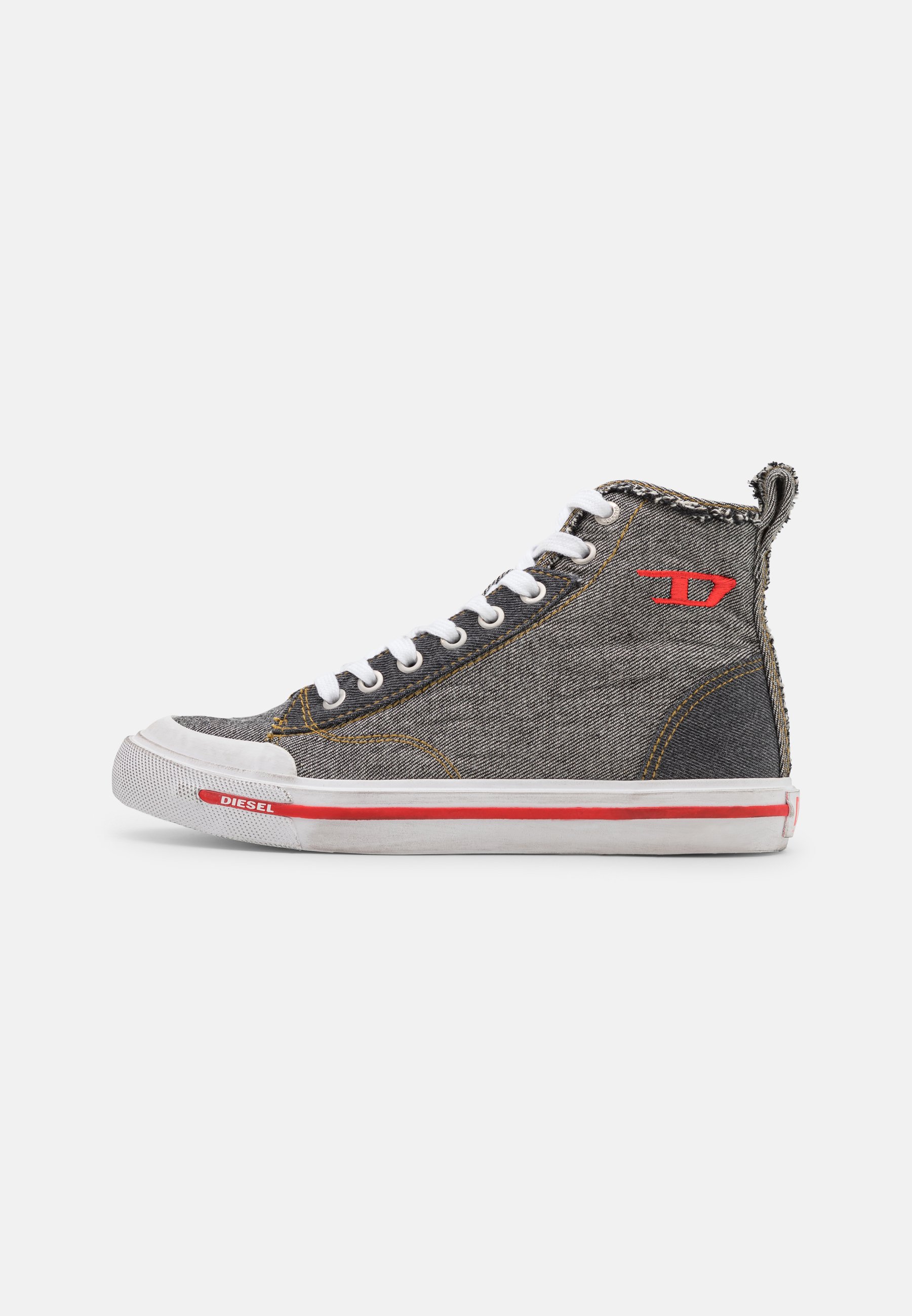 Diesel S-ATHOS MID W - High-top trainers - black/anthracite