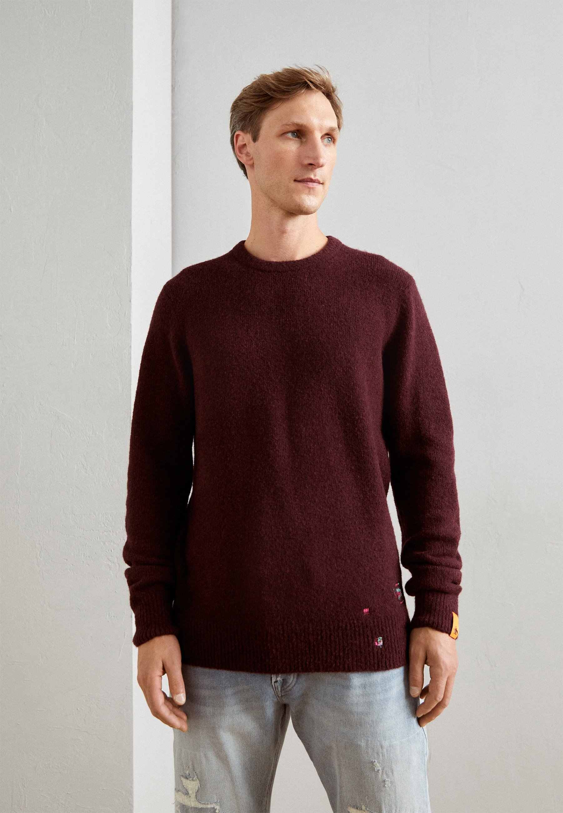 Scotch & Soda REGULAR FIT SOFTY - Jumper - berry wine/berry