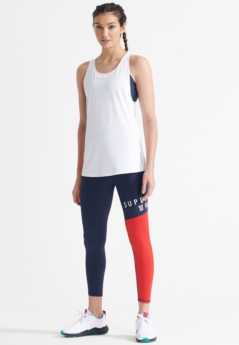 Superdry Top - optic/white denim