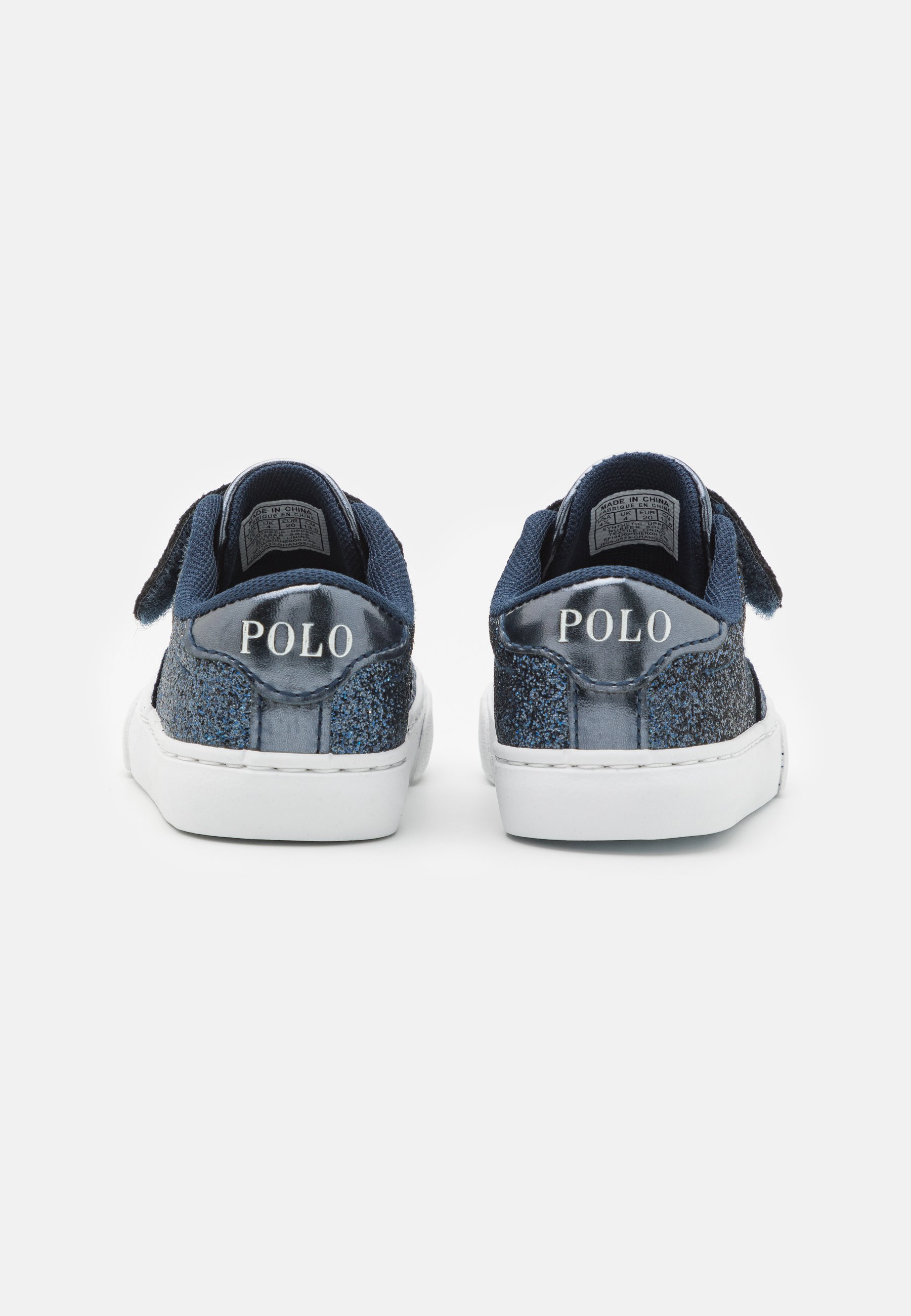 Polo Ralph Lauren THERON UNISEX - Trainers - navy glitter/metallic navy/white